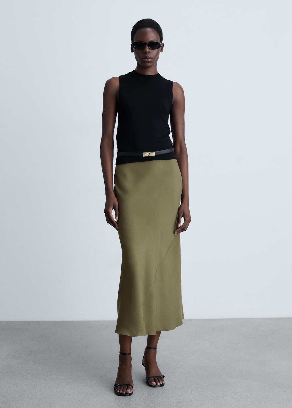 Jupe midi mango online