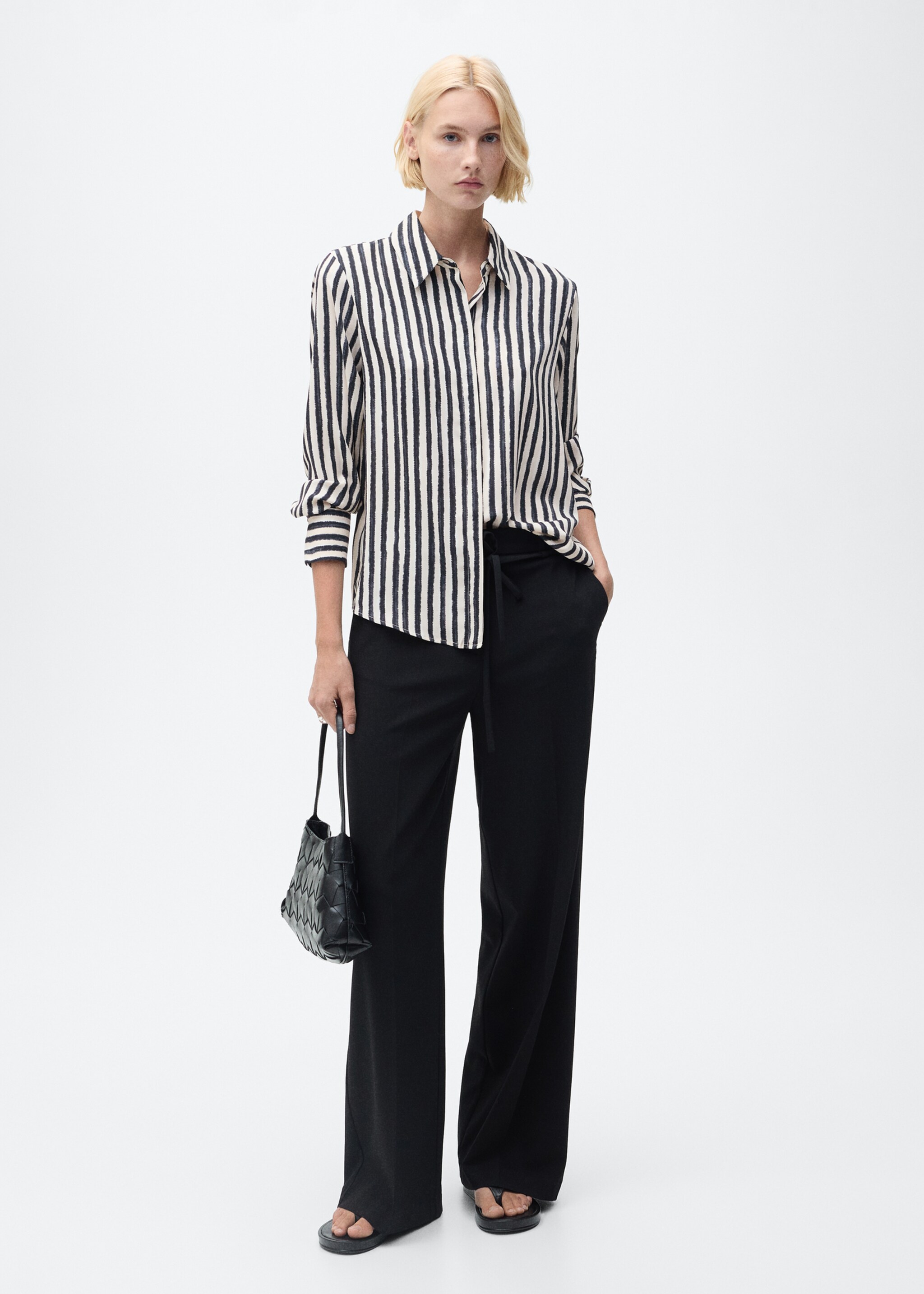 Striped flowy shirt - General plane