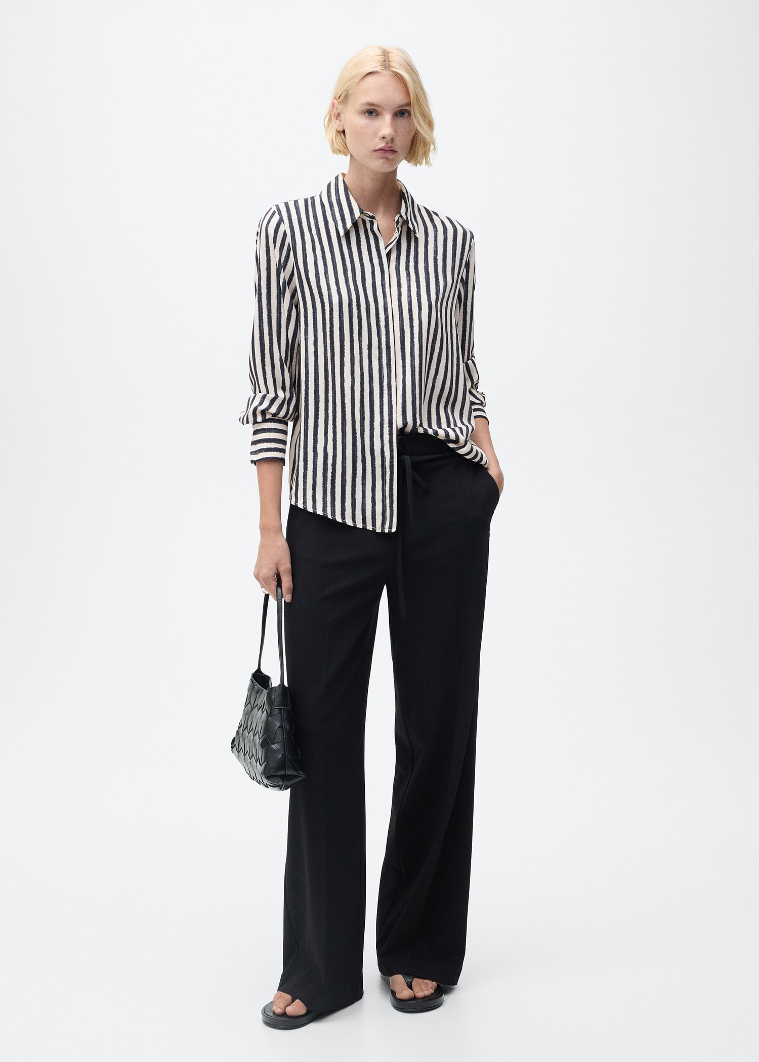 Striped flowy shirt - General plane