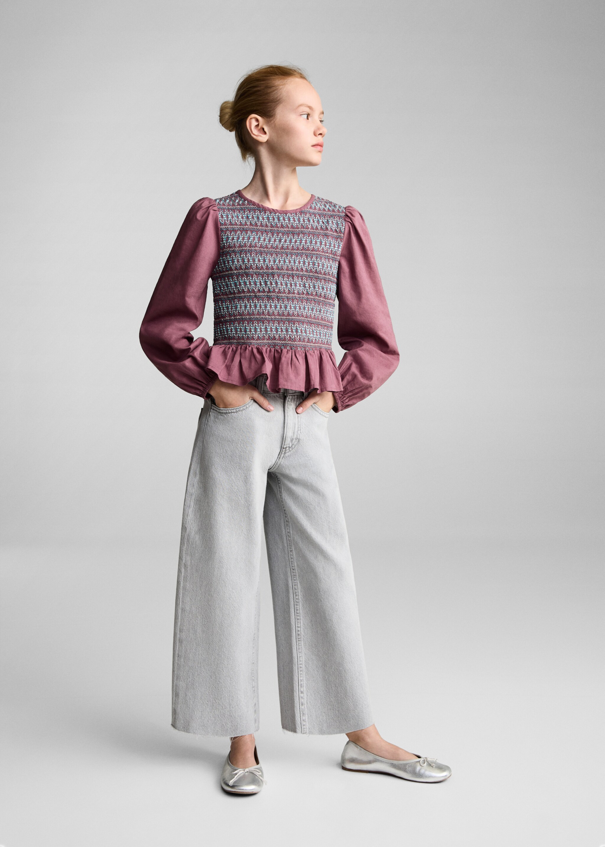 Honeycomb pattern blouse - General plane