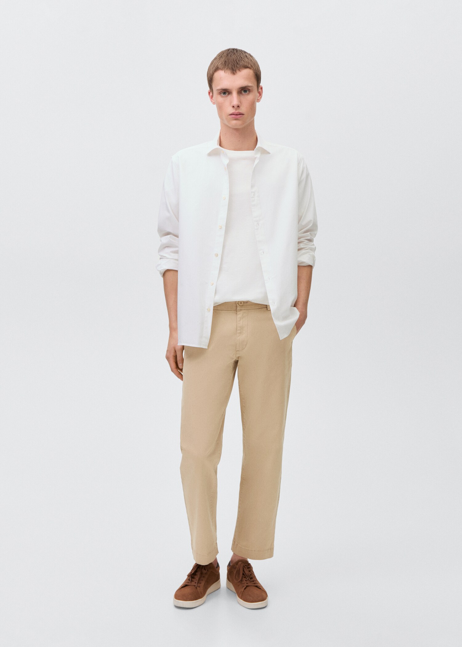 Straight-fit chino trousers - General plane