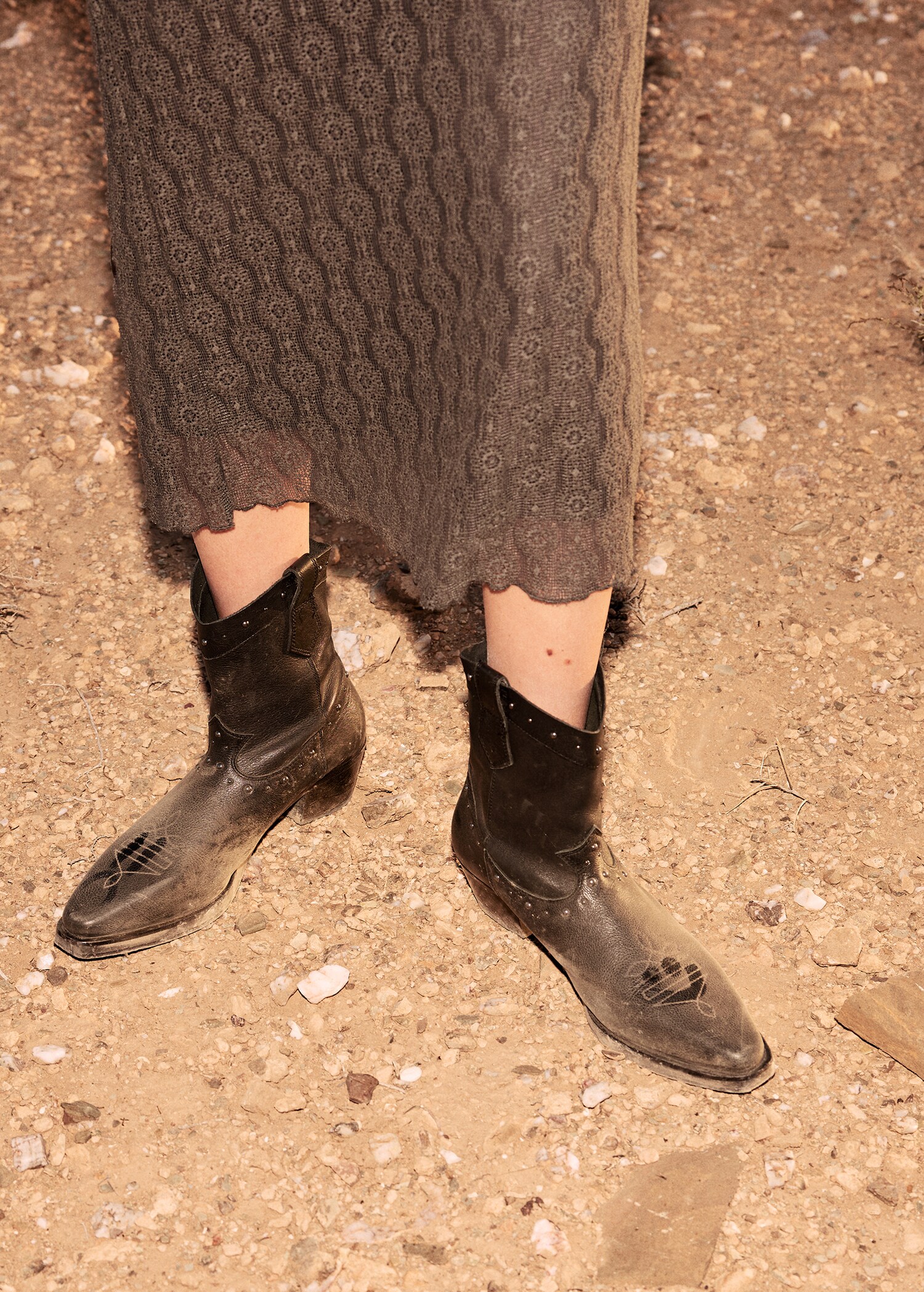 Stivaletti pelle stile cowboy - Piano generale