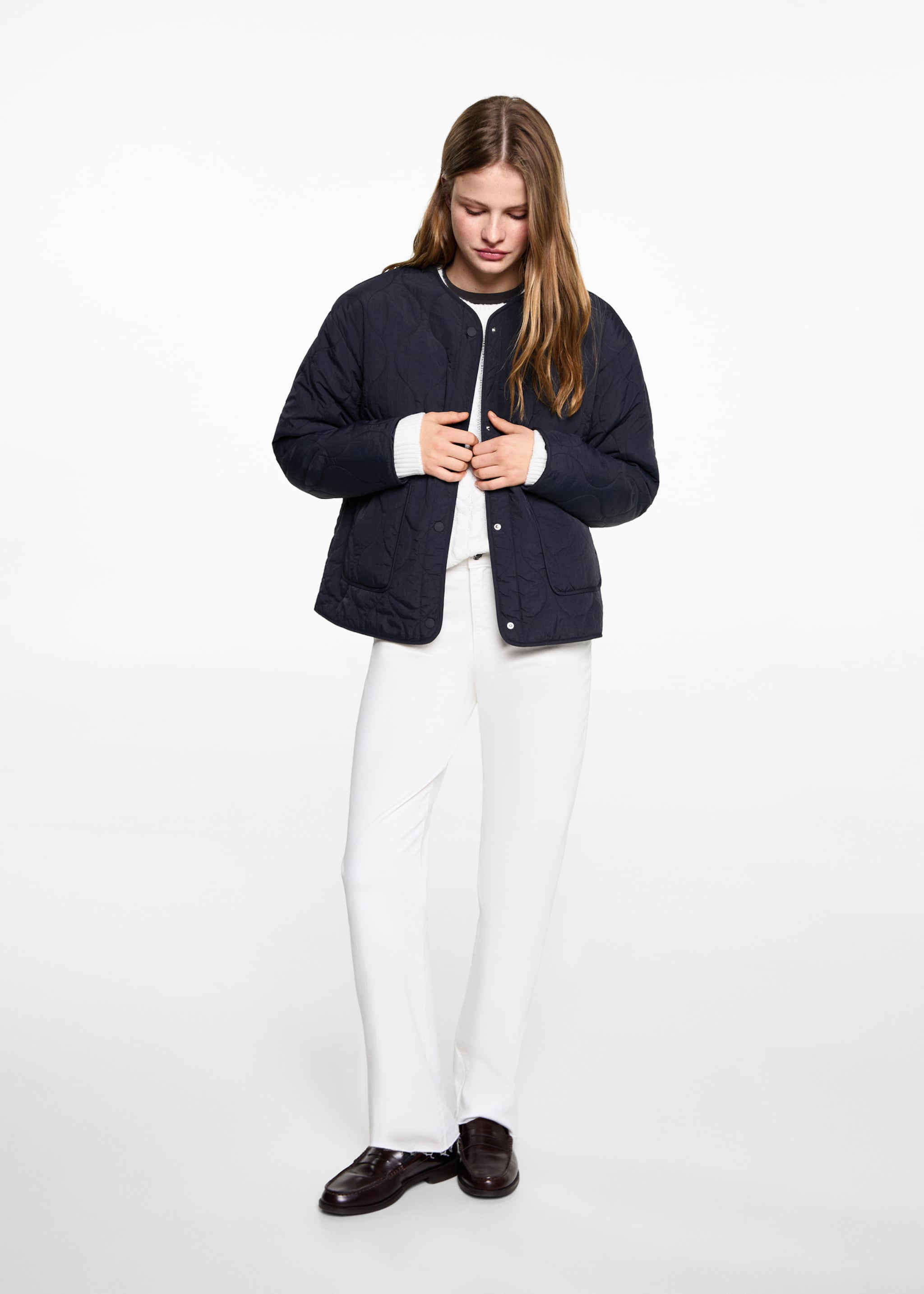 Blouson matelassé poches - Plan général