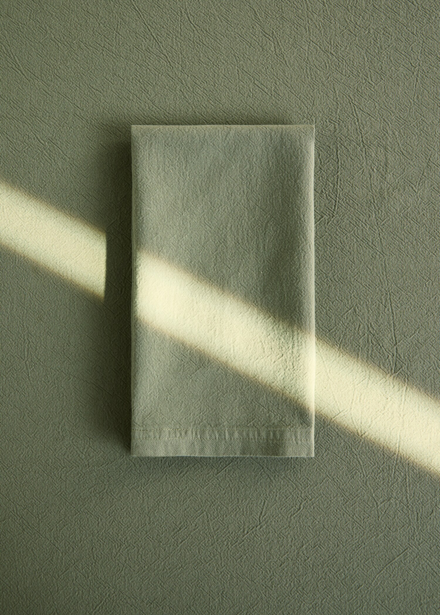 Serviettes de table coton garment-dyed - Plan général