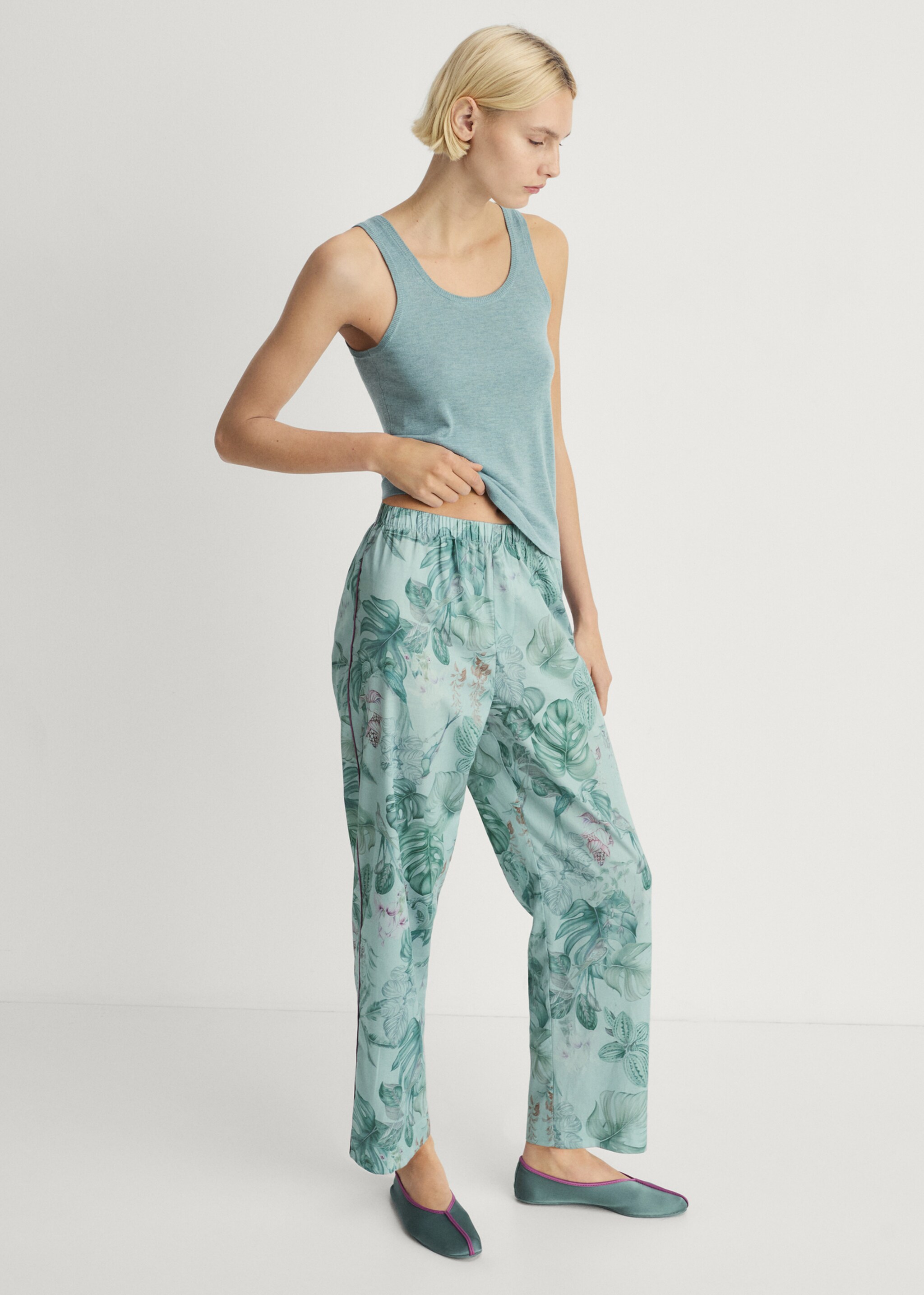 Rib-knit tank top - General plane