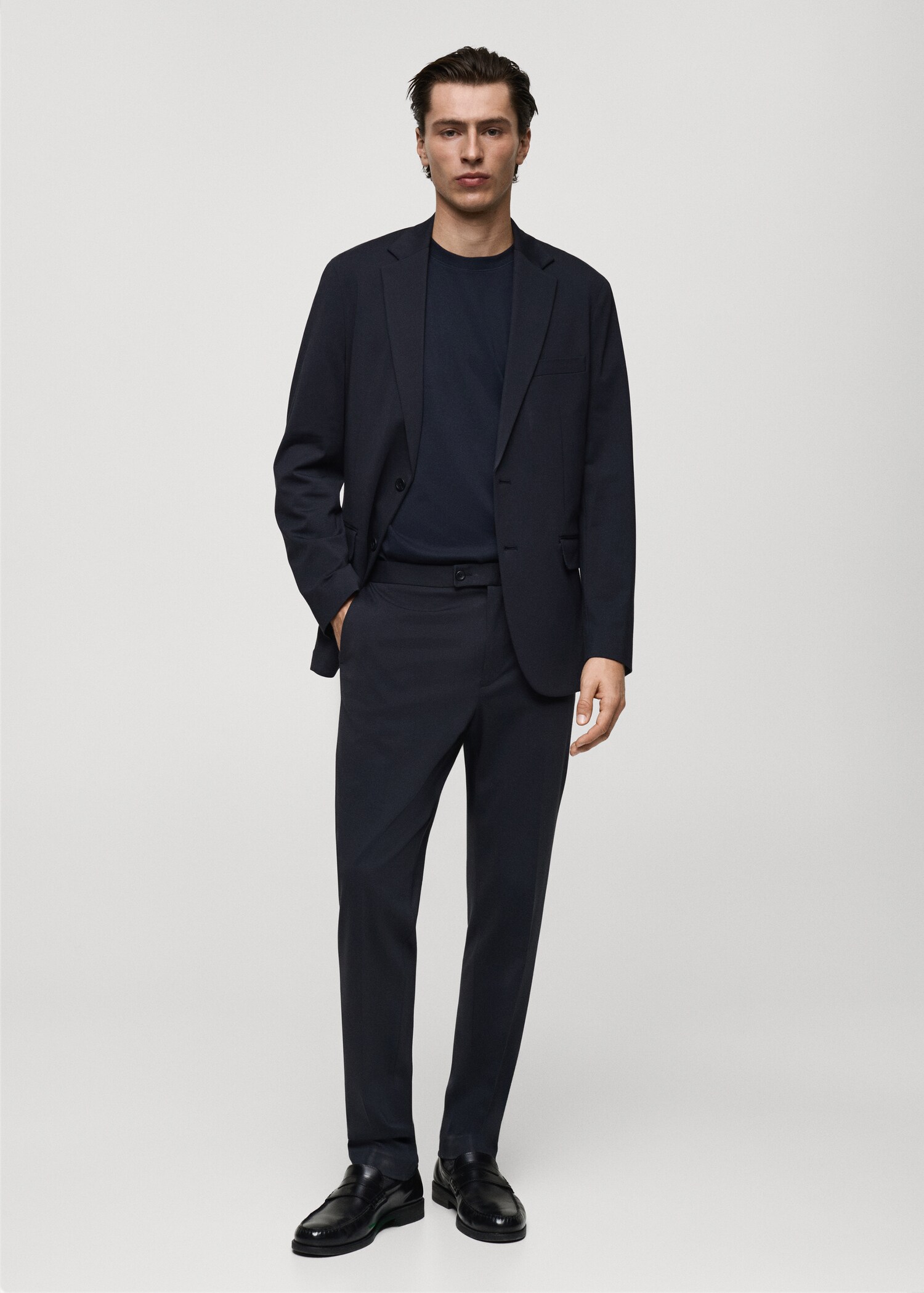 Zurich slim-fit suit pants - General plane