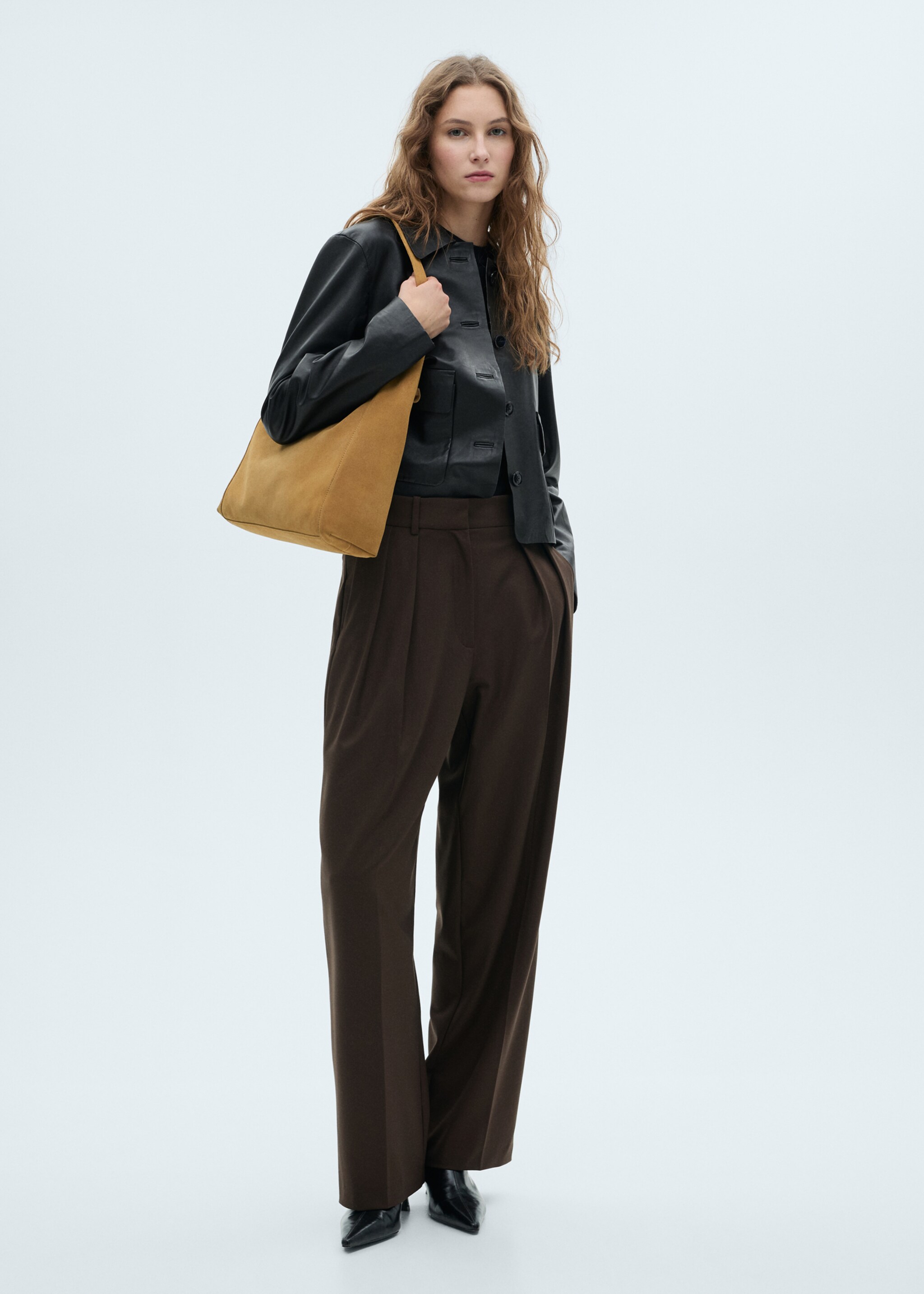 Suede shopper bag - General plane