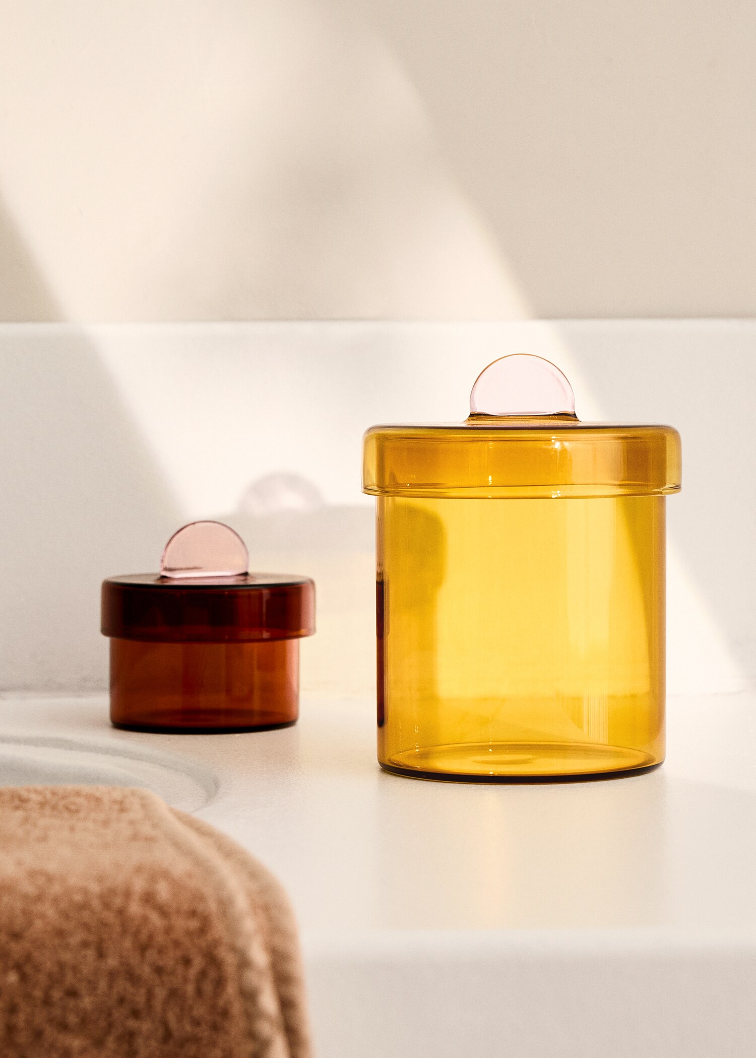 Bocal  en borosilicate coloré - Plan général