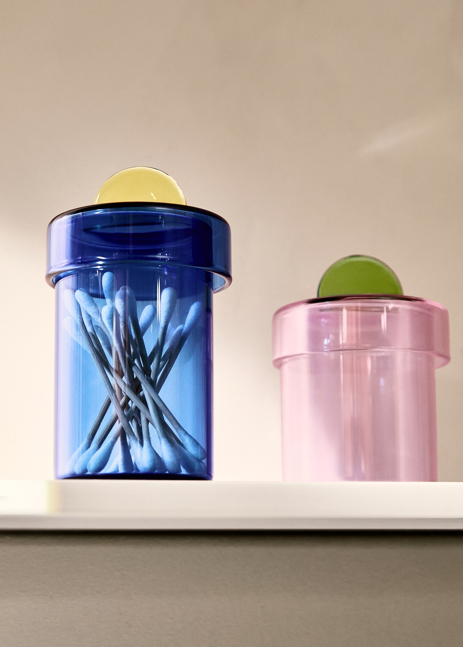 Coloured borosilicate pot - General plane