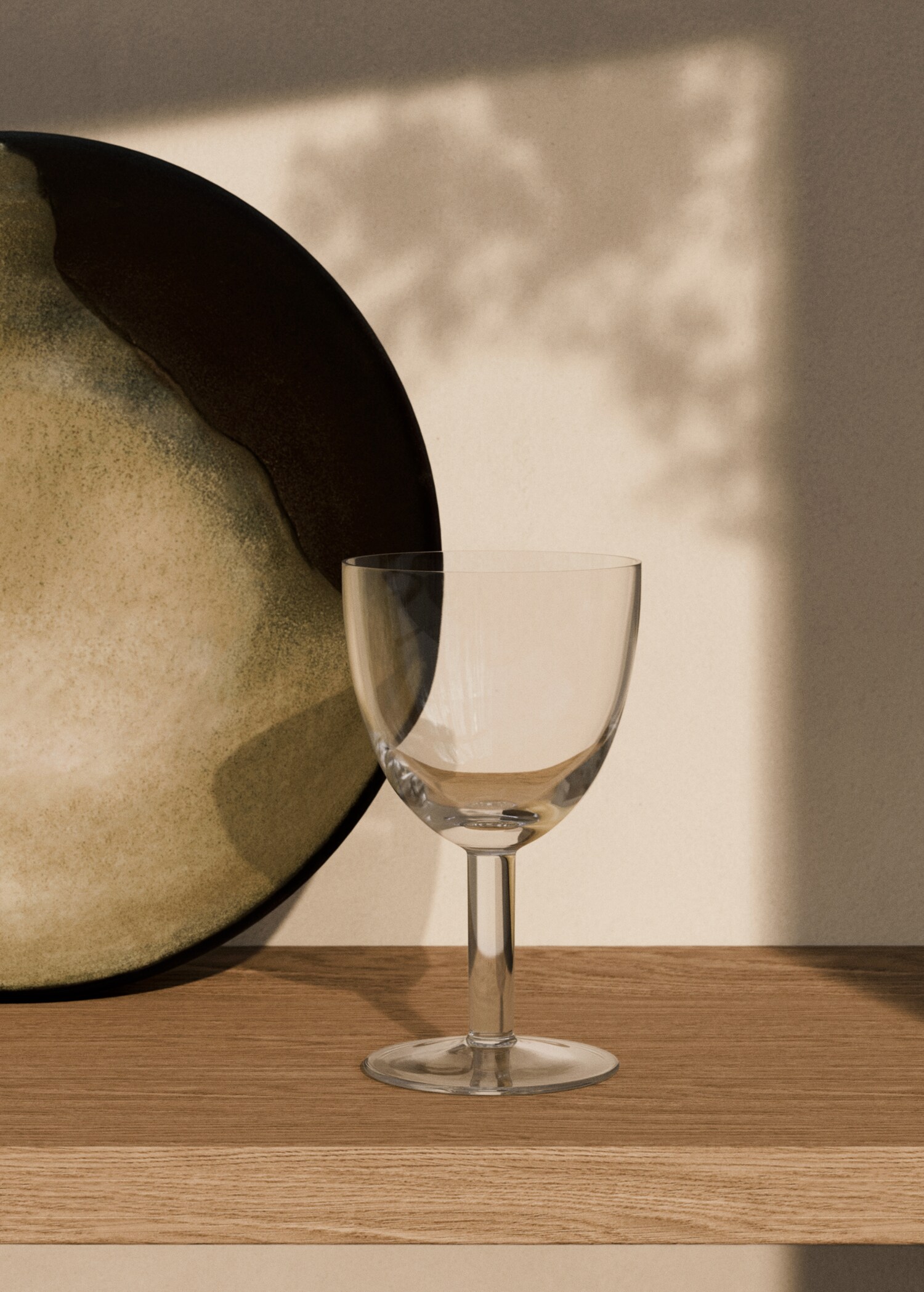 Low hand-blown stem glass - General plane