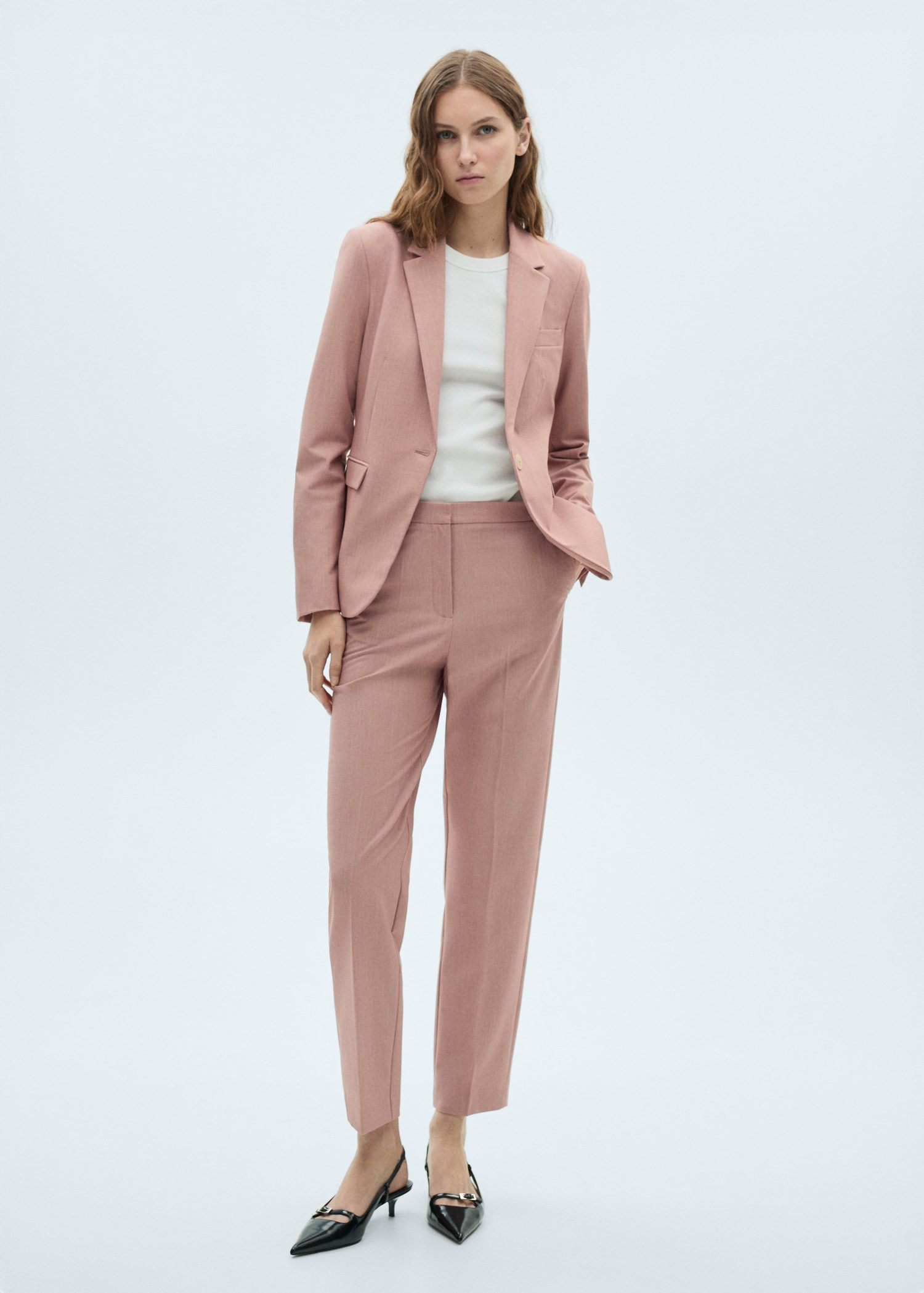 Wearing Jordans Smart Casual Straight Suit Trousers Women MANGO Jordan