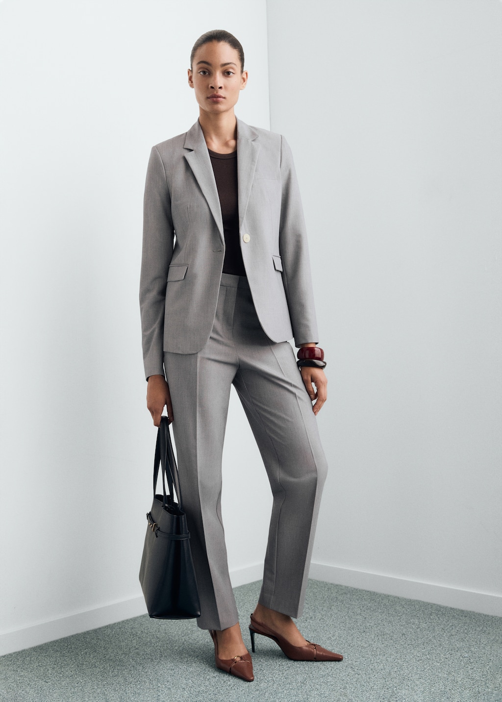 Straight suit trousers