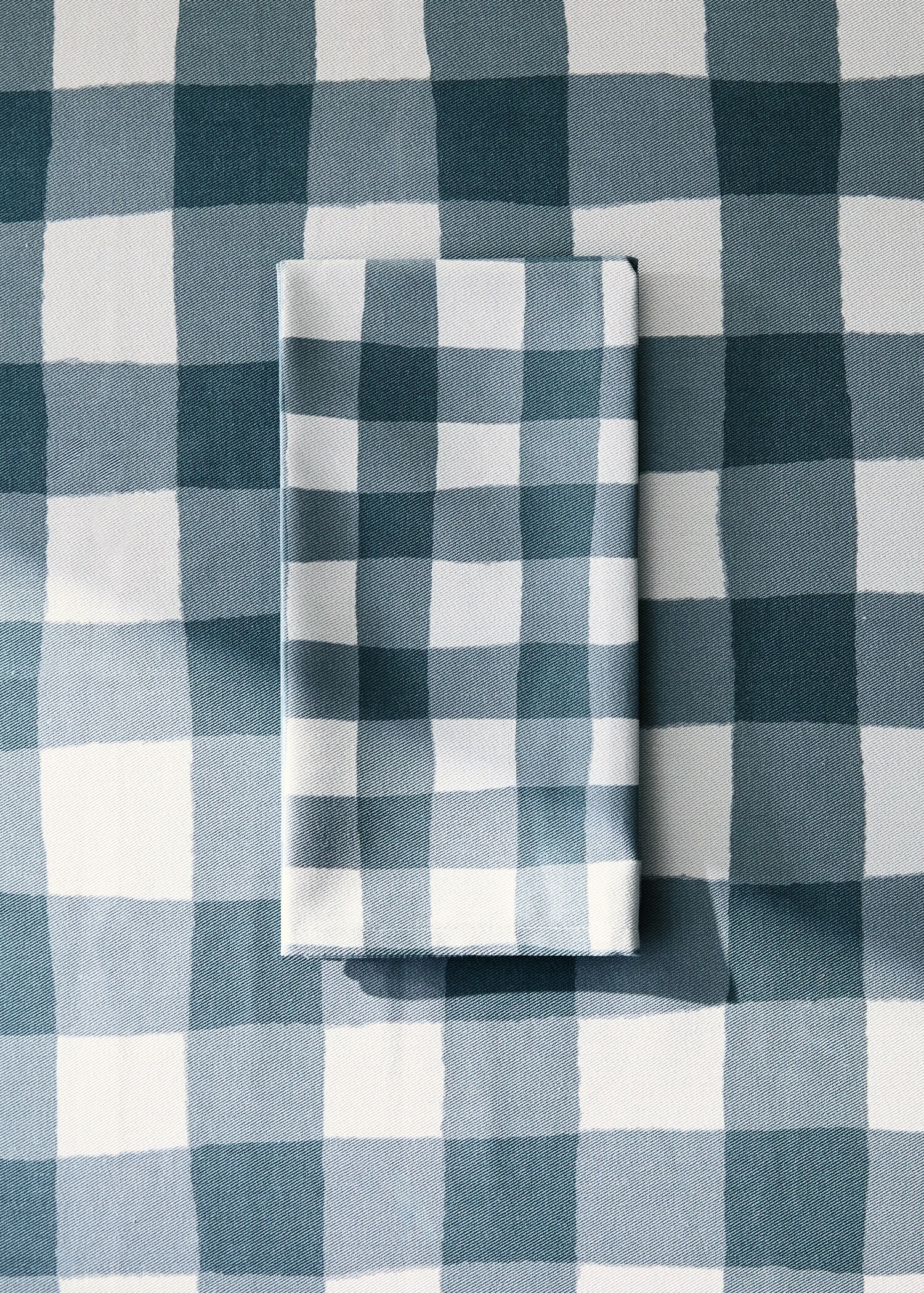 Cotton check napkins - General plane