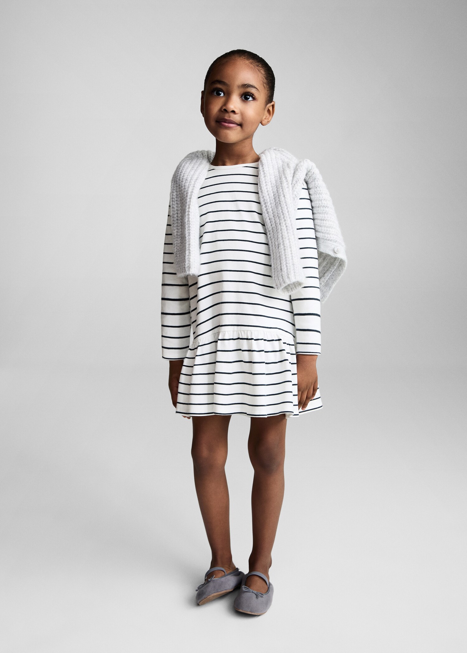 Striped cotton dress - General plane