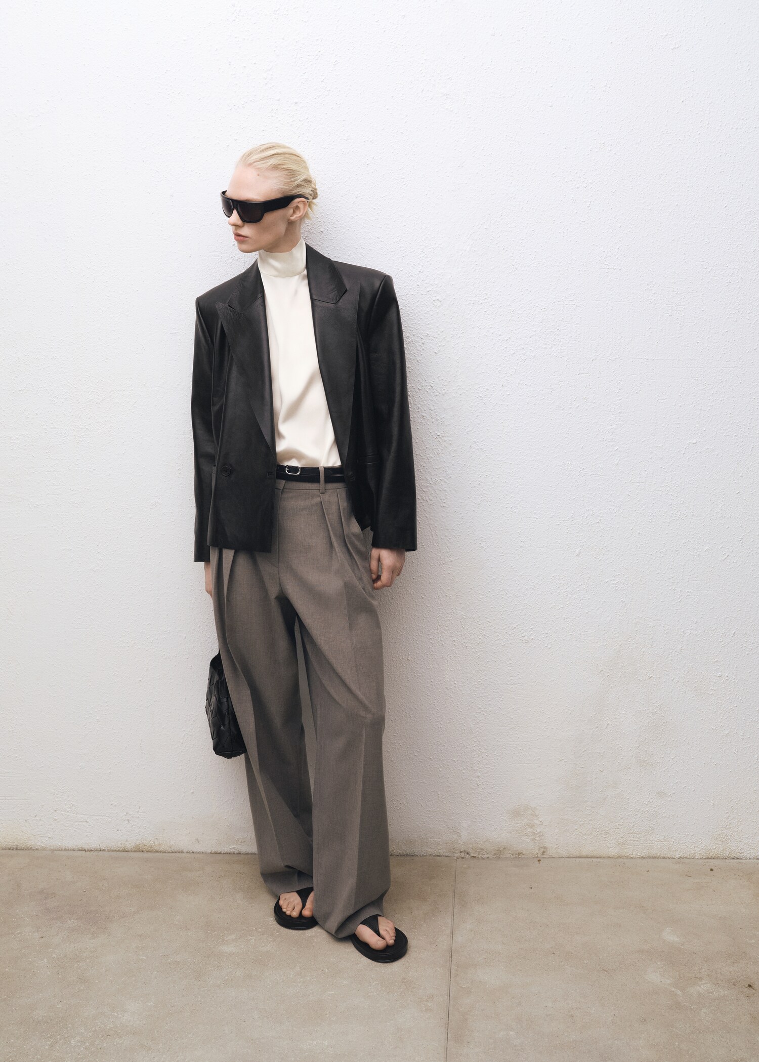 Blusa seta collo alto - Piano generale