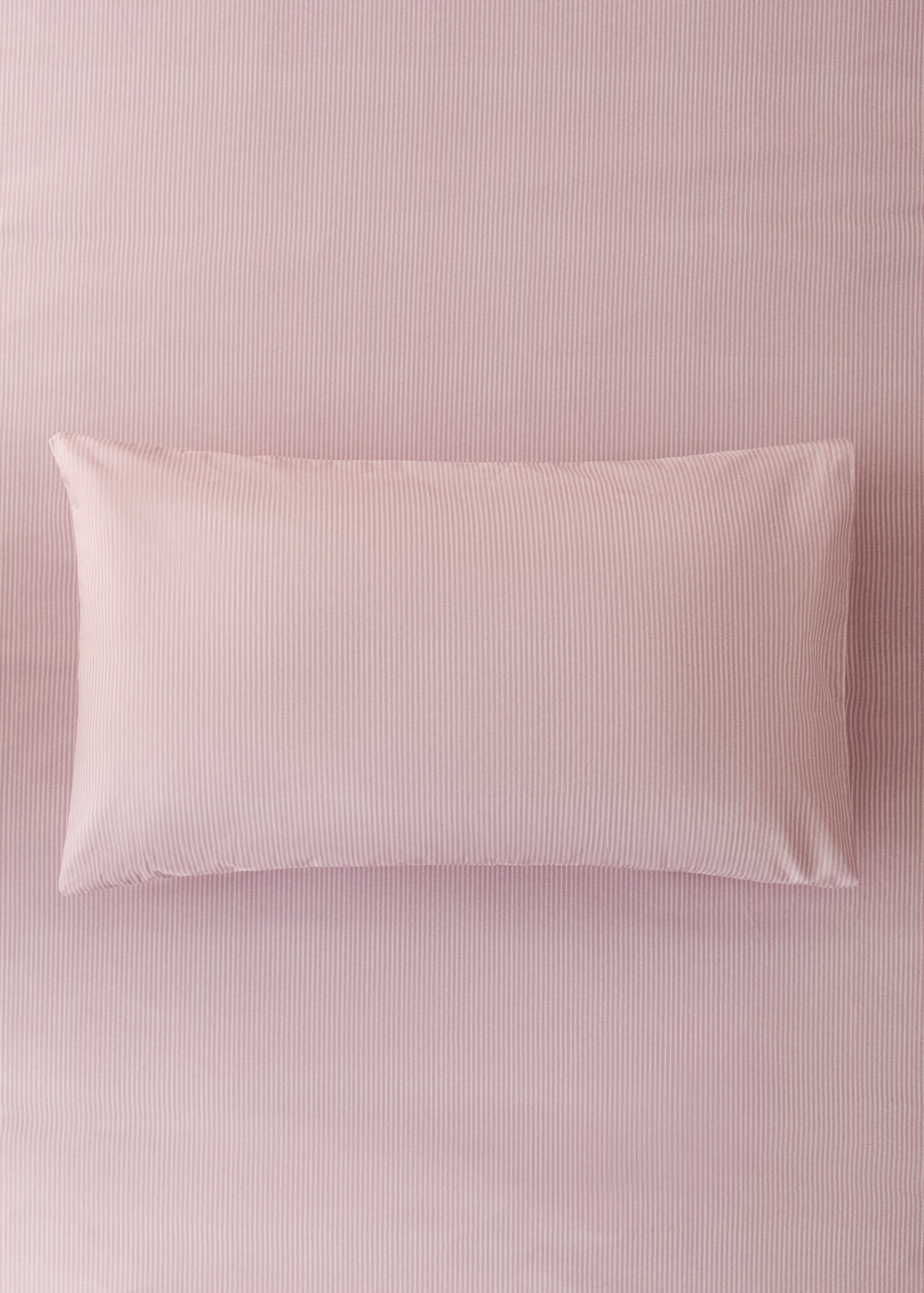 Funda almohada infantil algodón percal rayas 30x50 cm - Plano general