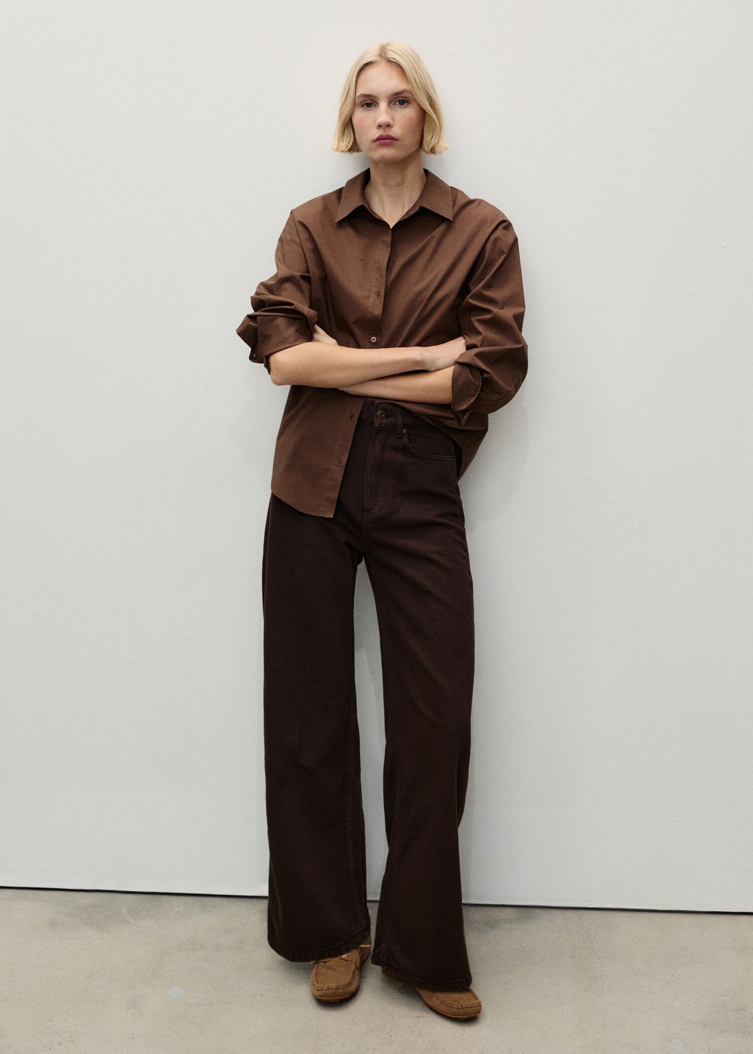 High-rise balloon jeans - General plane