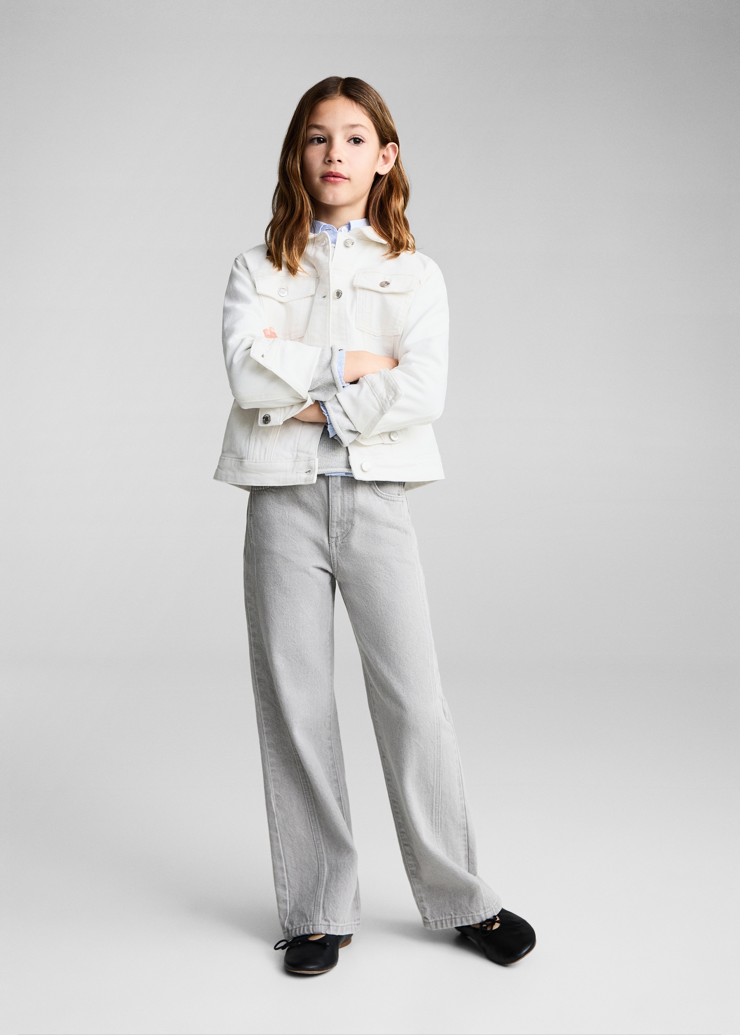 Denim Jacket Giubbotto Jeans Bianco Bambina Liu-jo Bambina