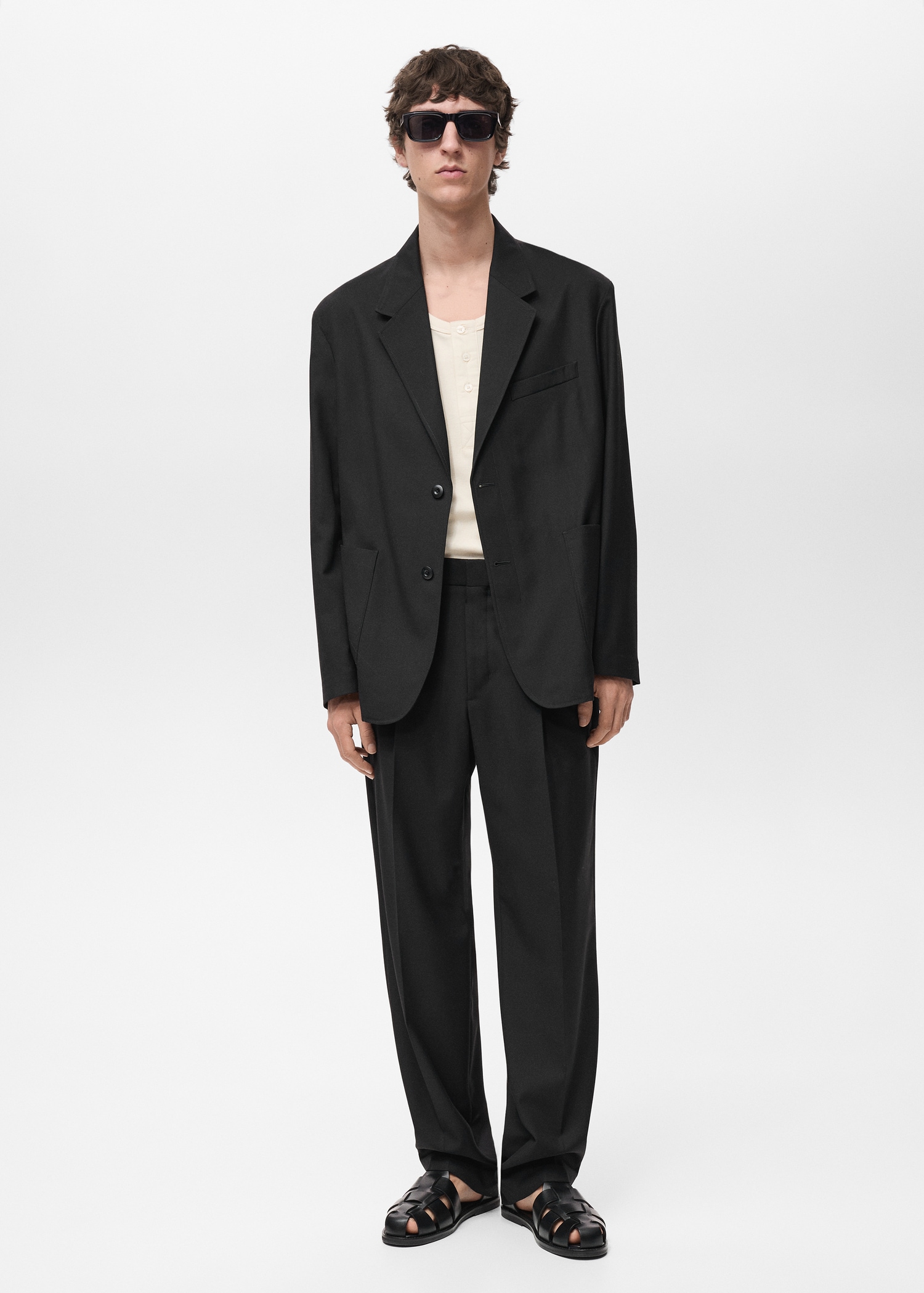 Sacou de costum relaxed fit - Plan general