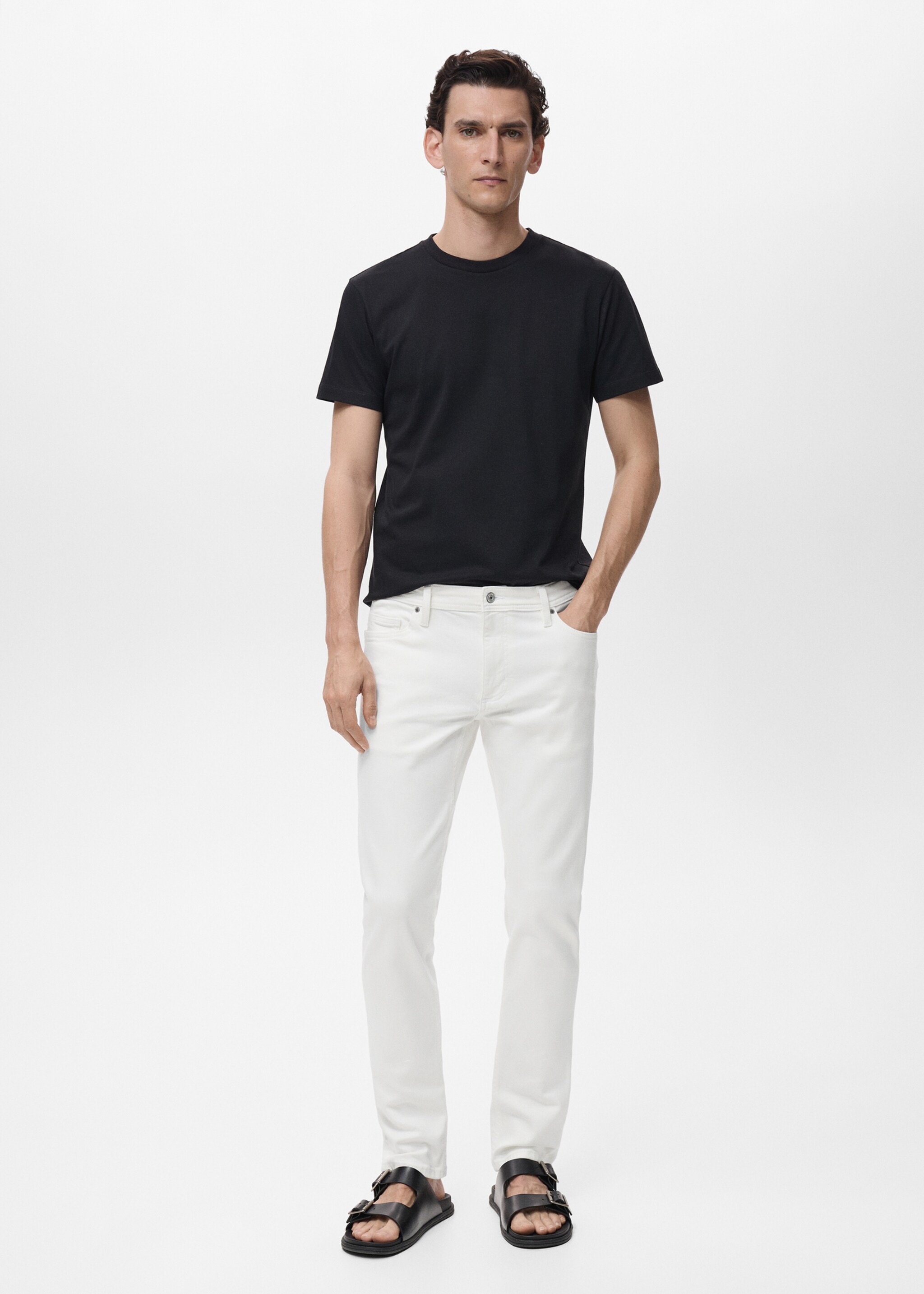 Witte Jan slim fit jeans - Overzichtstekening
