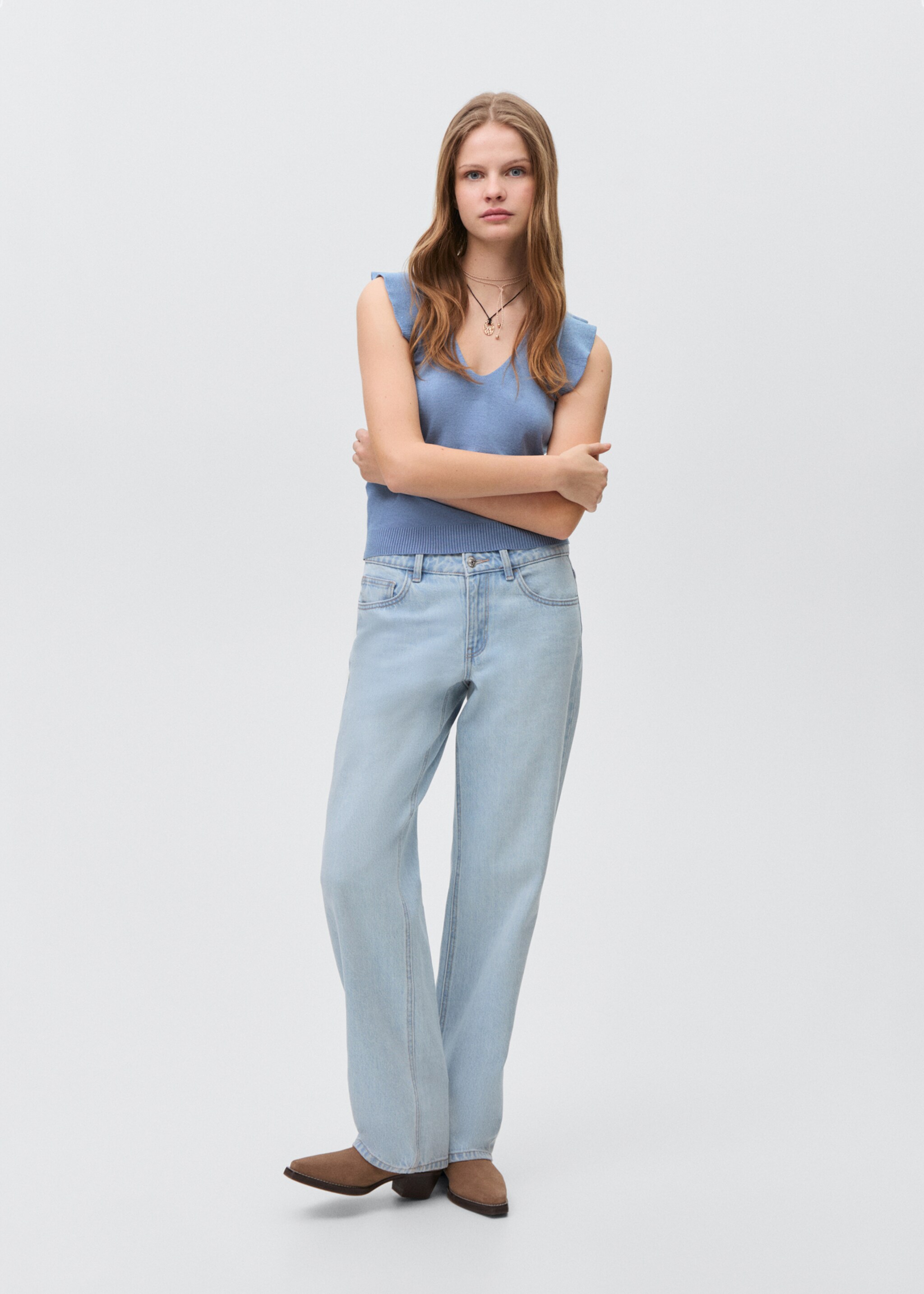 V-neck top - General plane