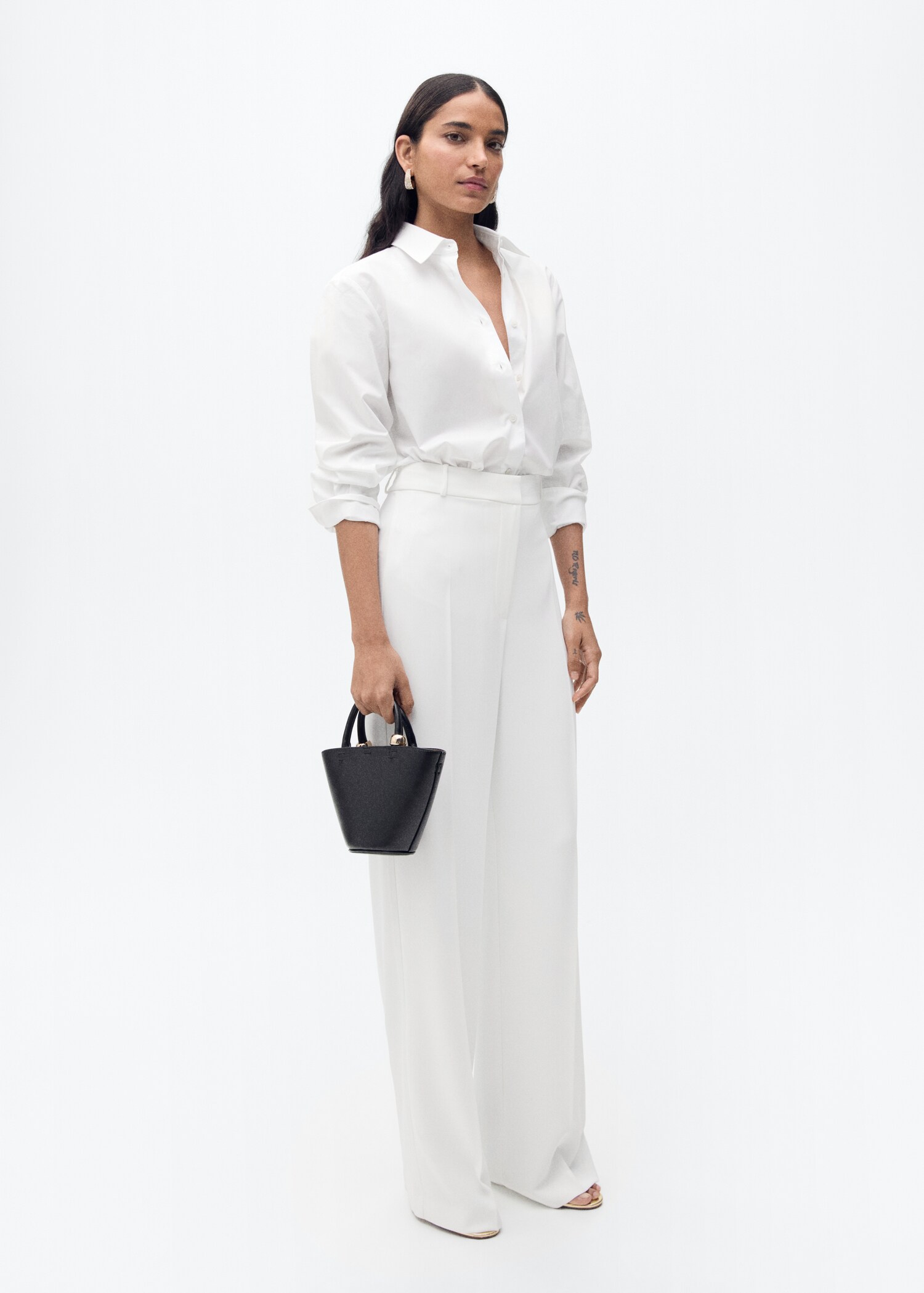 Wide-leg suit trousers - General plane