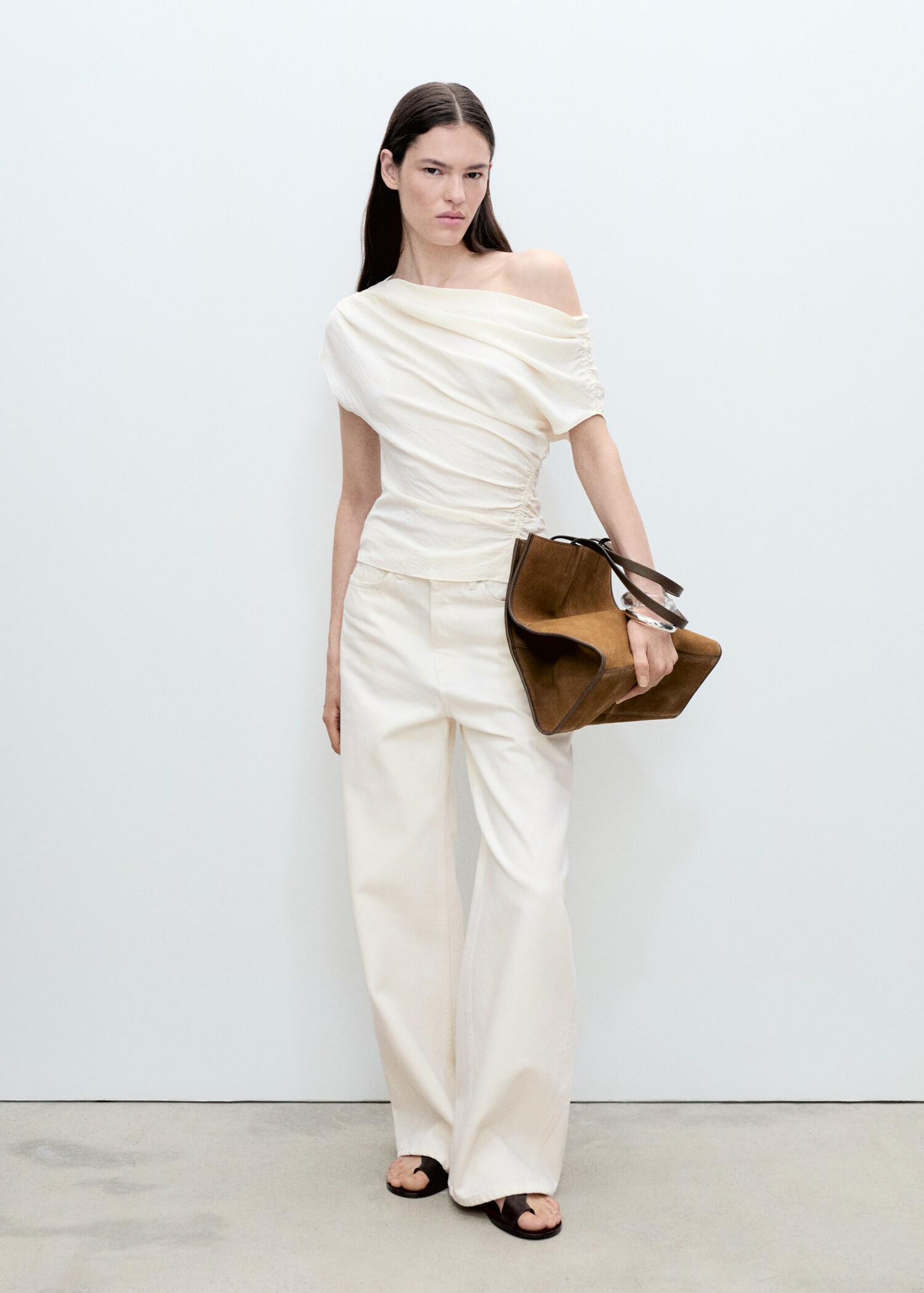 Asymmetric ruched top - General plane