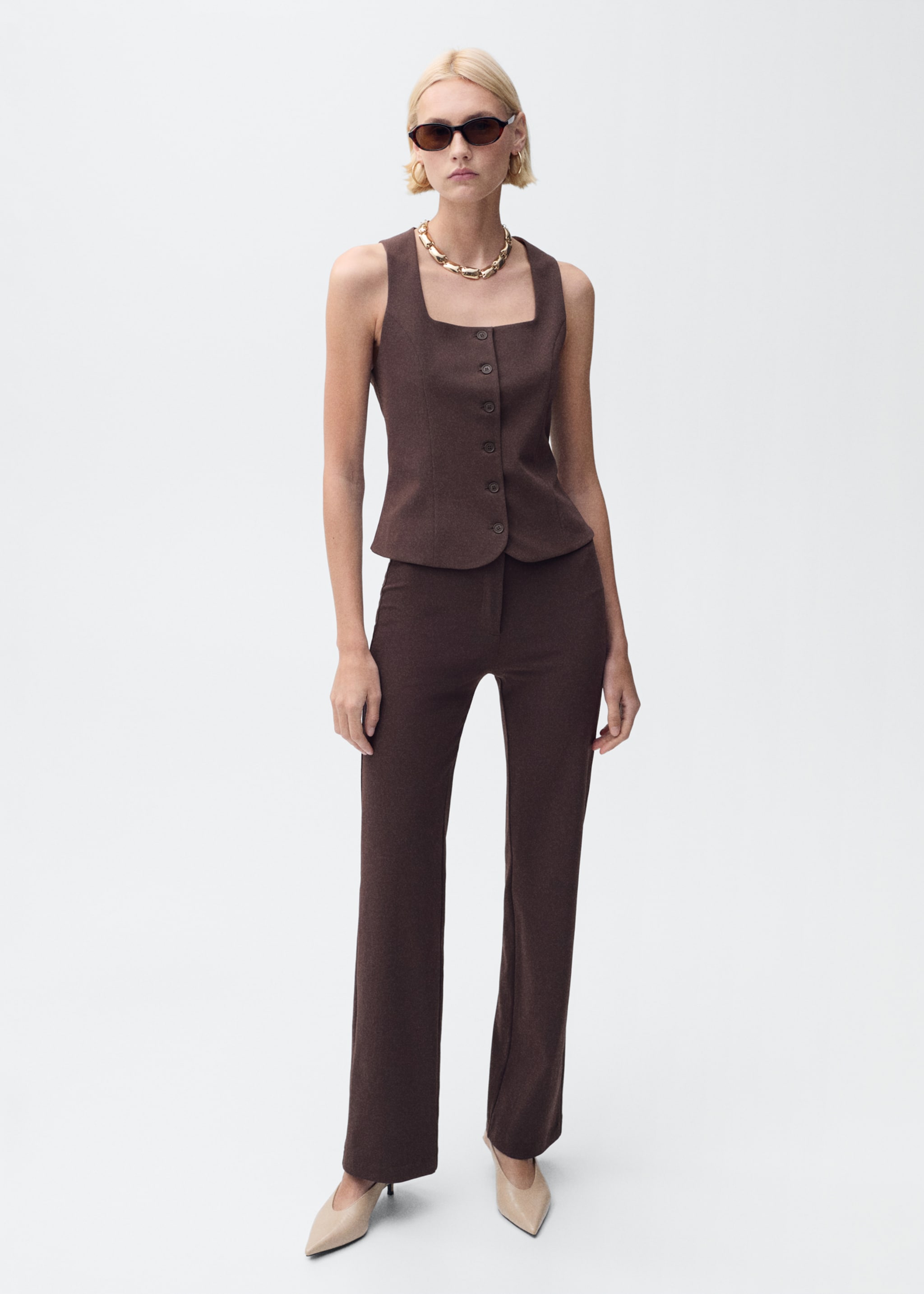 Straight suit trousers - General plane