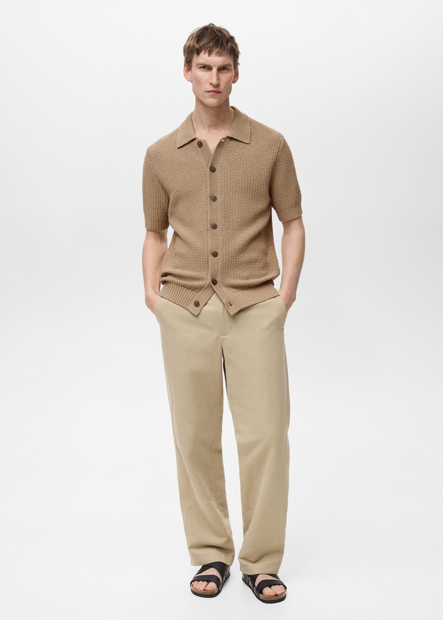 Chemise maille coton - Plan général
