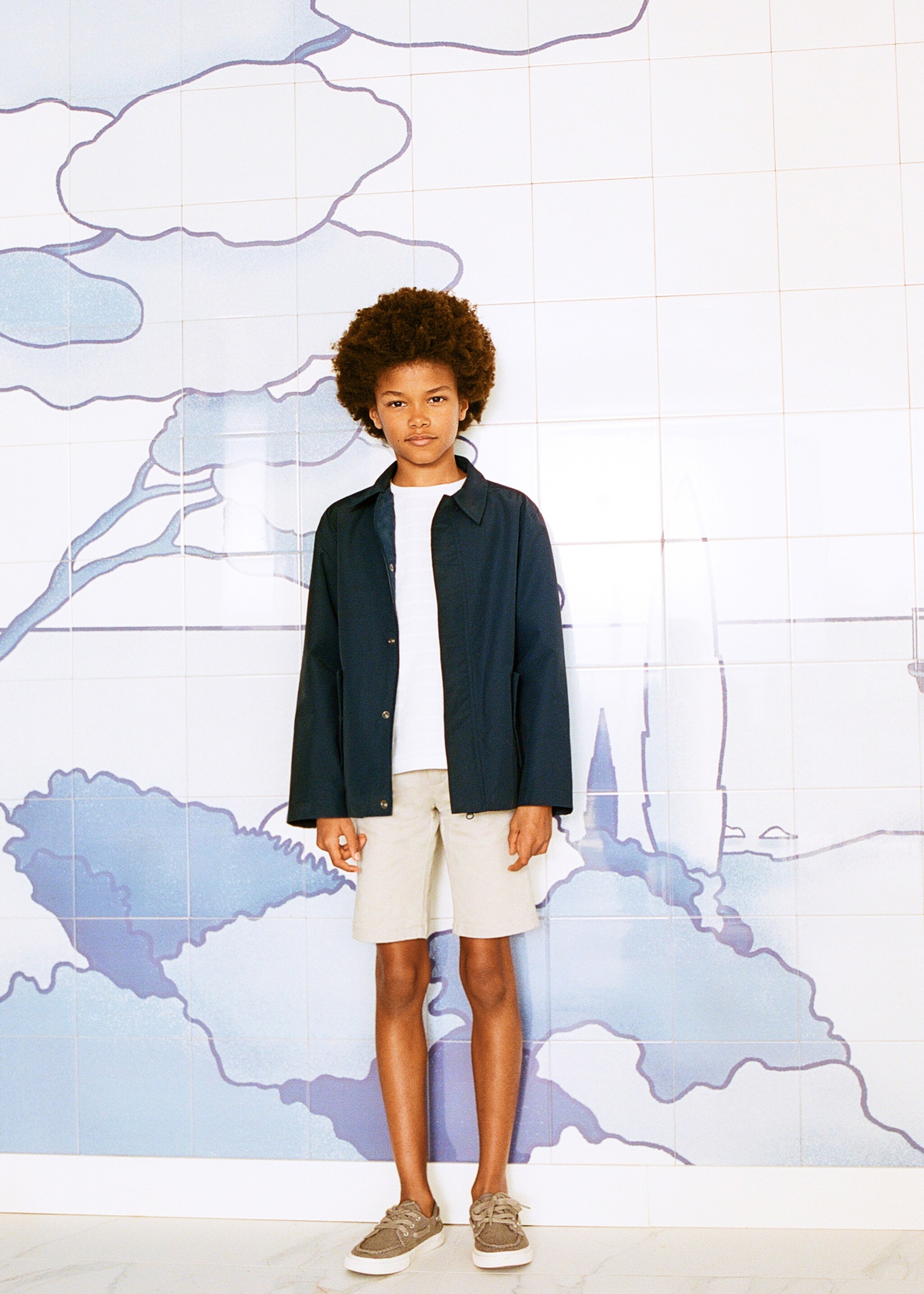 Baumwoll-Bermudas im Chino-Stil - Allgemeine Ansicht
