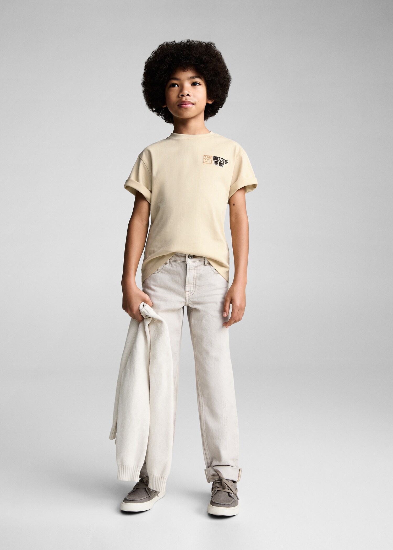 Printed cotton-blend t-shirt - General plane