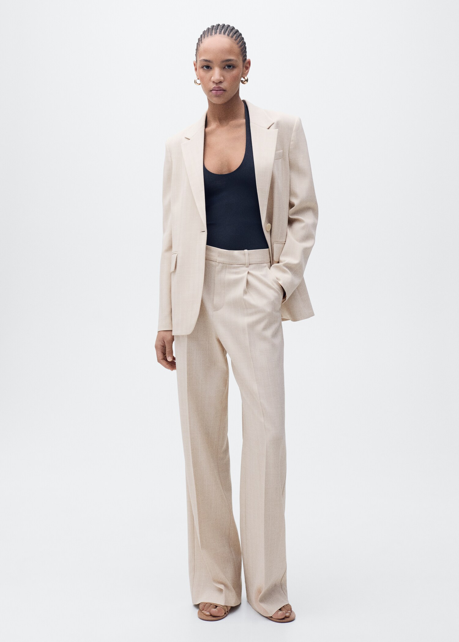 Straight suit trousers - General plane