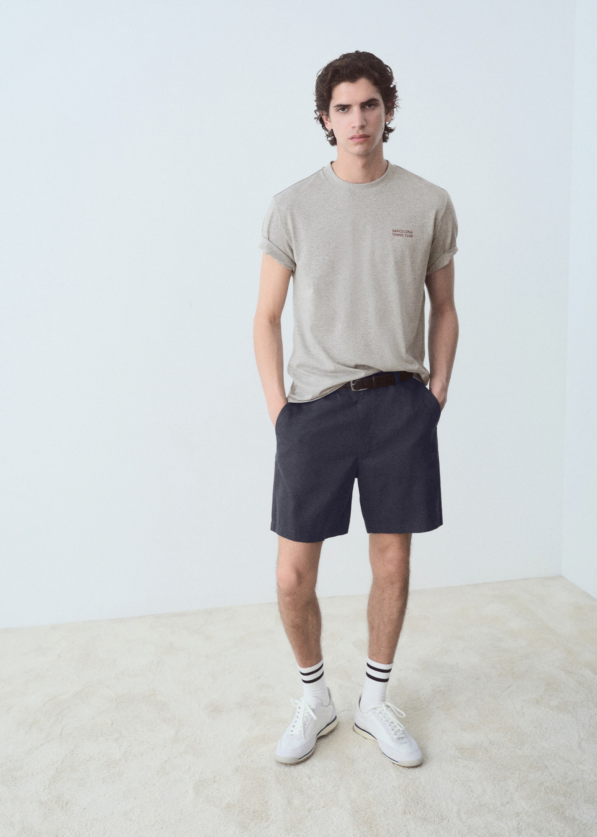 Printed text T-shirt - General plane