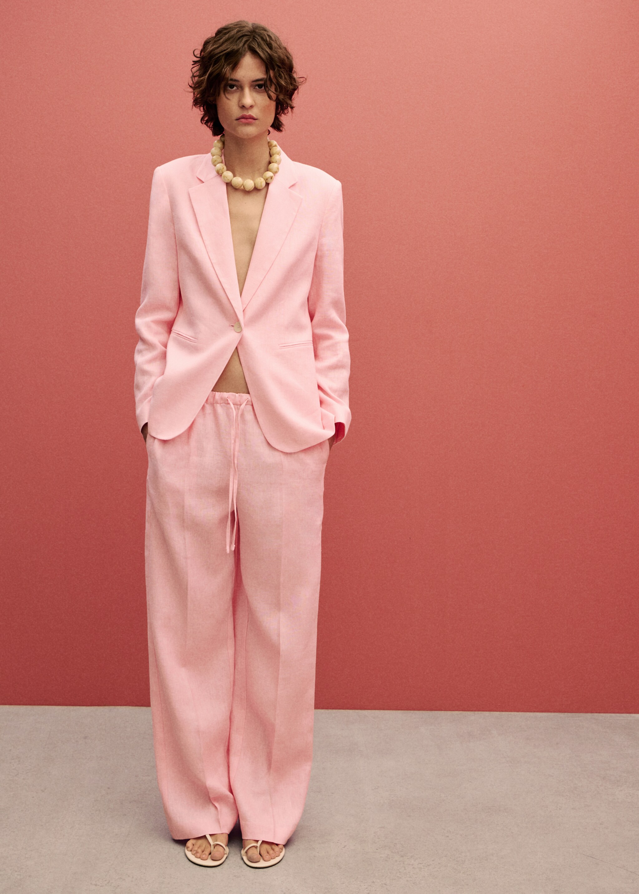 Linen suit jacket - General plane