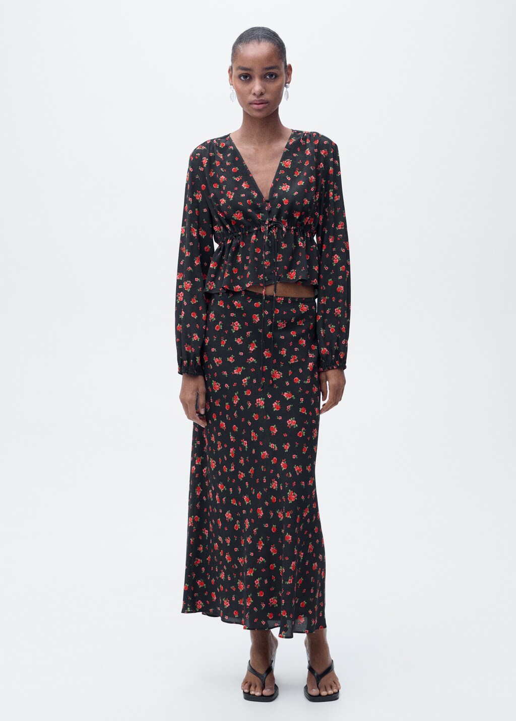 ◎mangomanyplease◎ MOSSIA FLARE SKIRT (2colors) Flared skirt with pleated detail - Women | MANGO Montenegro