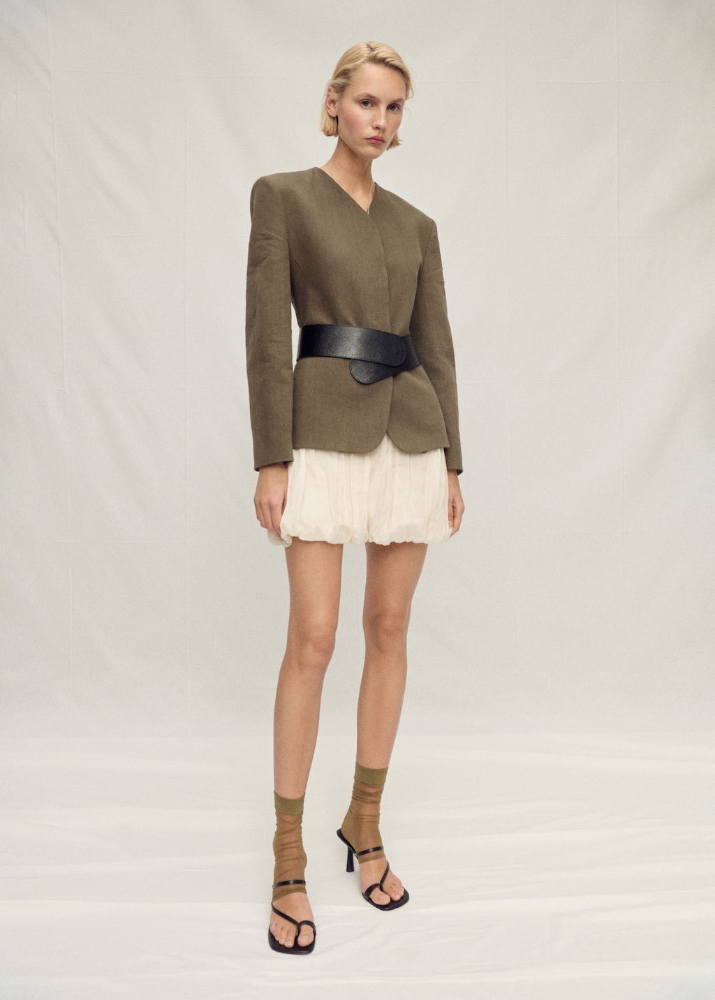 Balloon-effect ramie skirt - Women | MANGO Canada Balloon-effect ramie skirt - Women | MANGO Canada