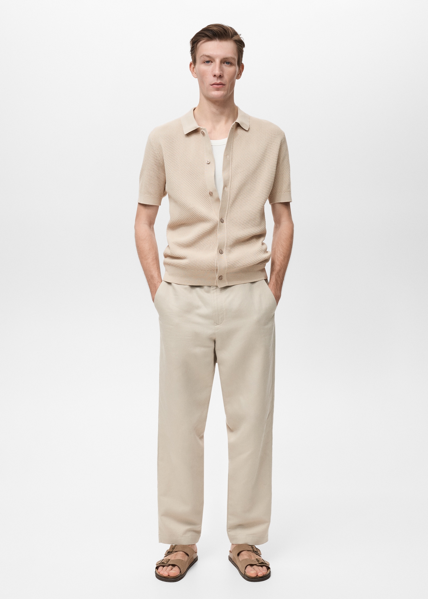 Chemise en maille structurée - Plan général