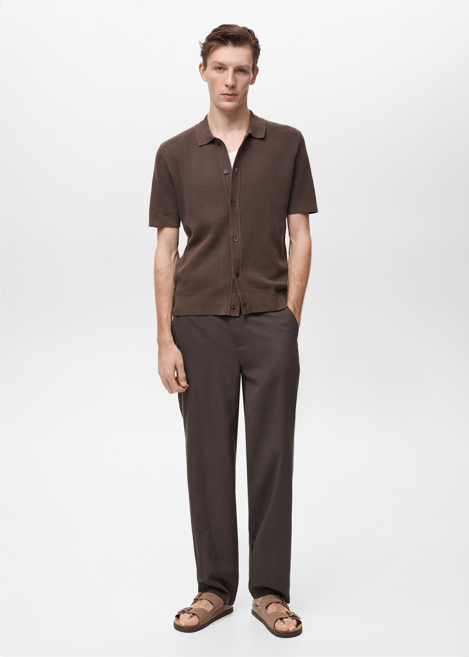 Camisa punto calado estructura - Plano general