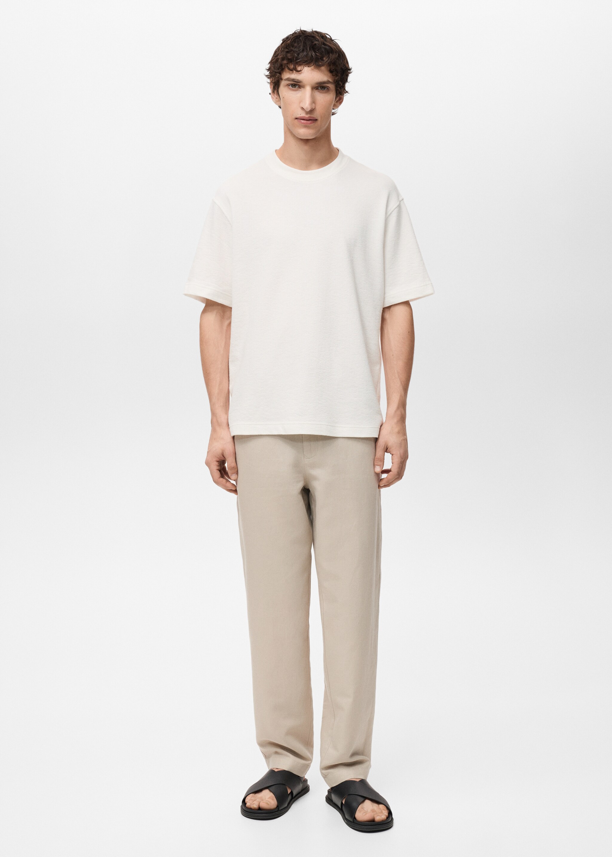 T-shirt relaxed-fit structuré - Plan général
