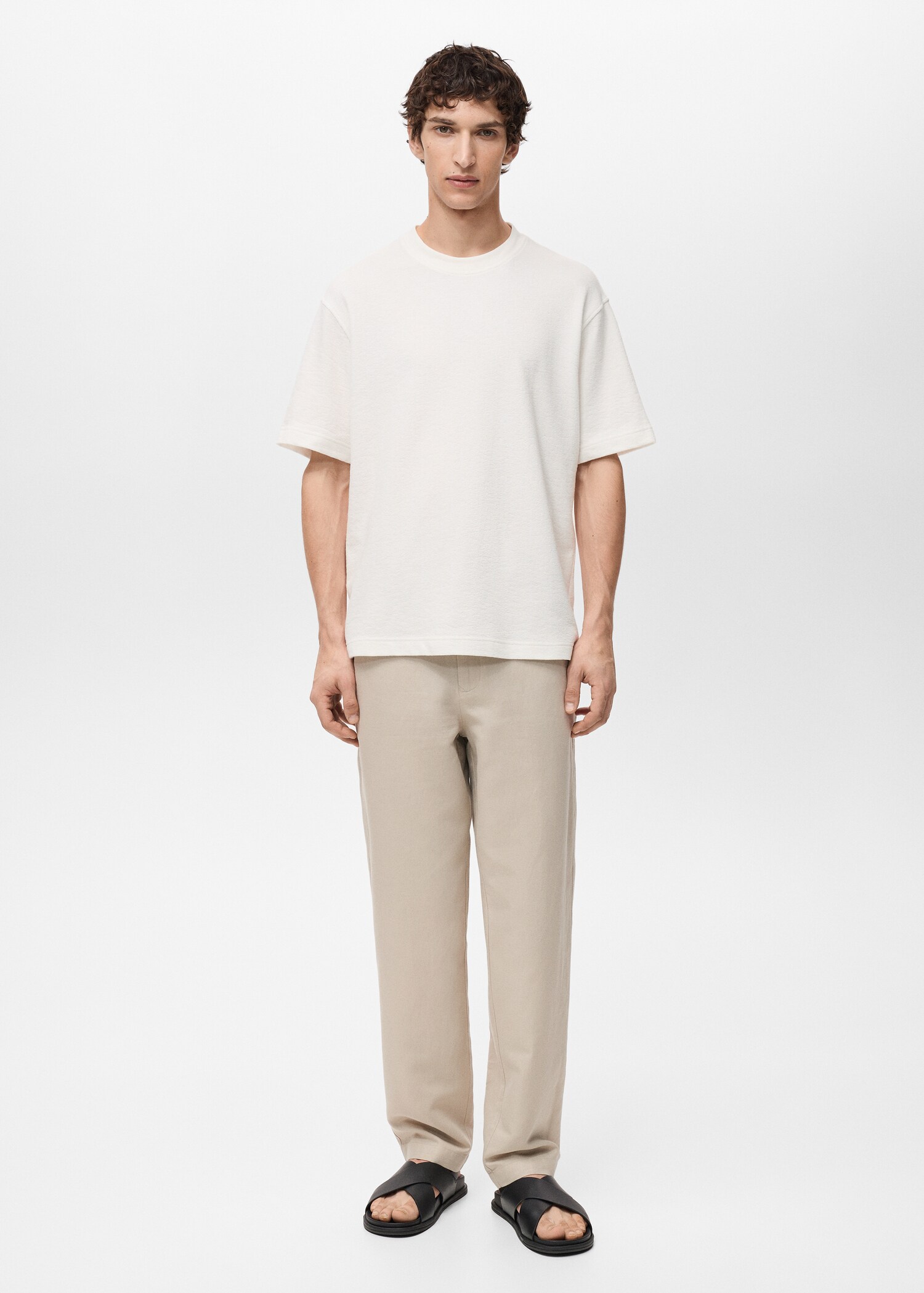 T-shirt relaxed-fit structuré - Plan général