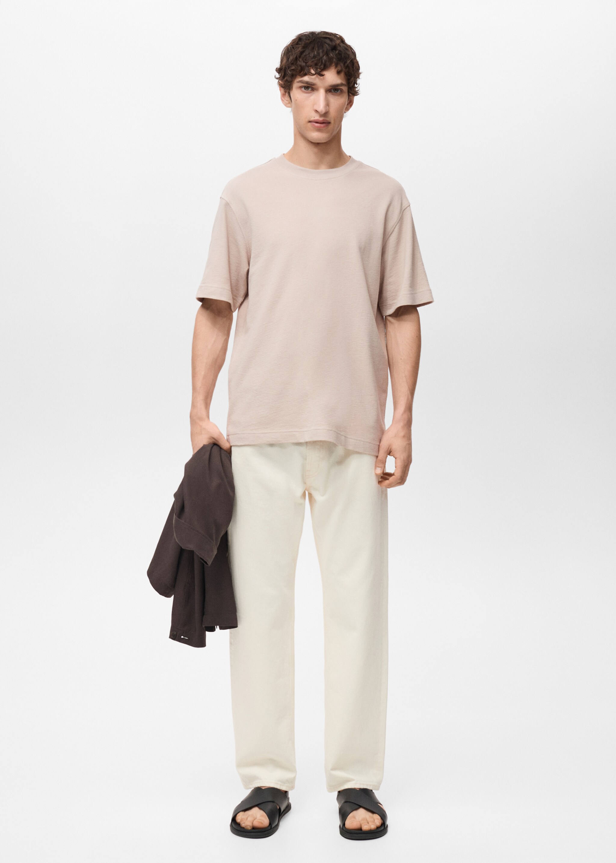 T-shirt relaxed-fit structuré - Plan général