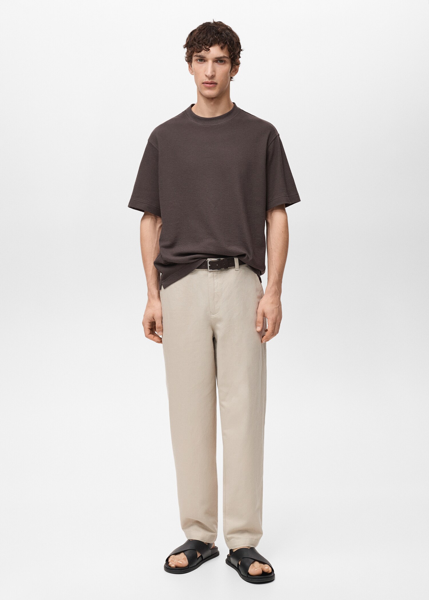 T-shirt relaxed-fit structuré - Plan général