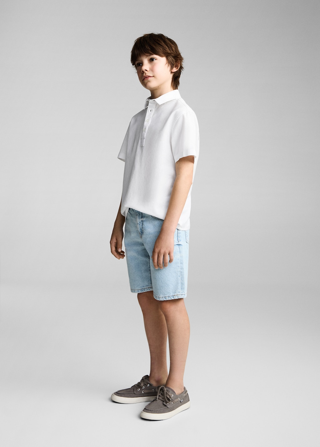 Linen-blend short-sleeve shirt - Kids | MANGO USA