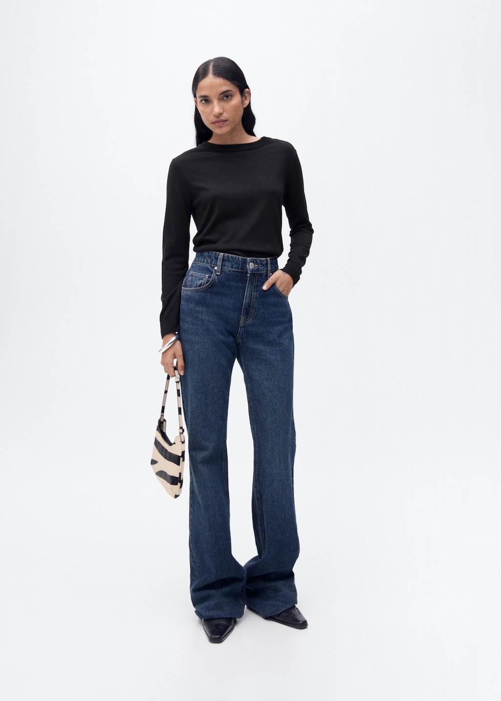 Wool-blend round-neck sweater - image 2