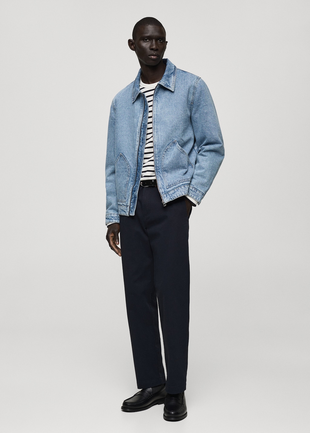 Quilted denim coat new arrivals