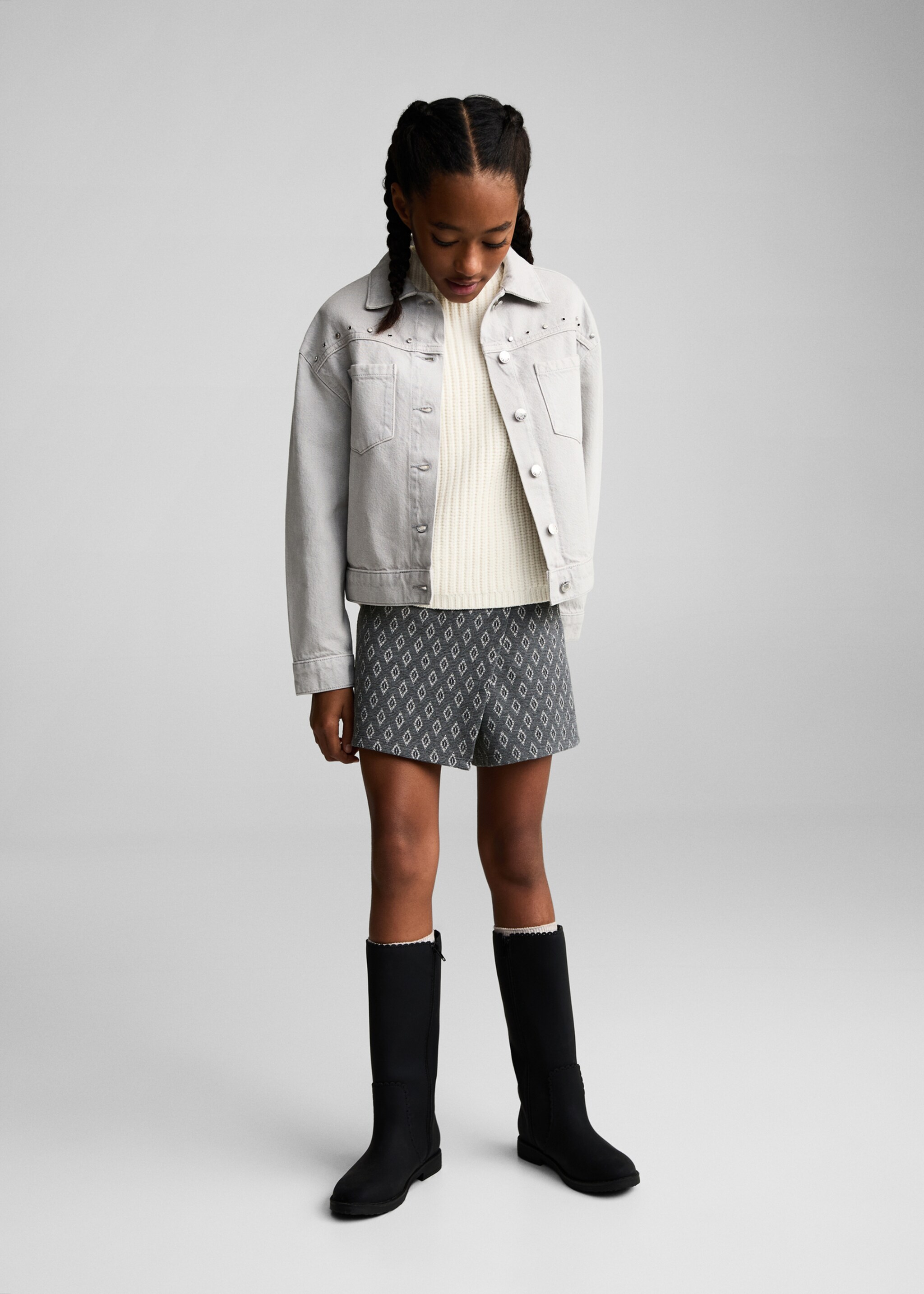 Printed skirt trousers - General plane