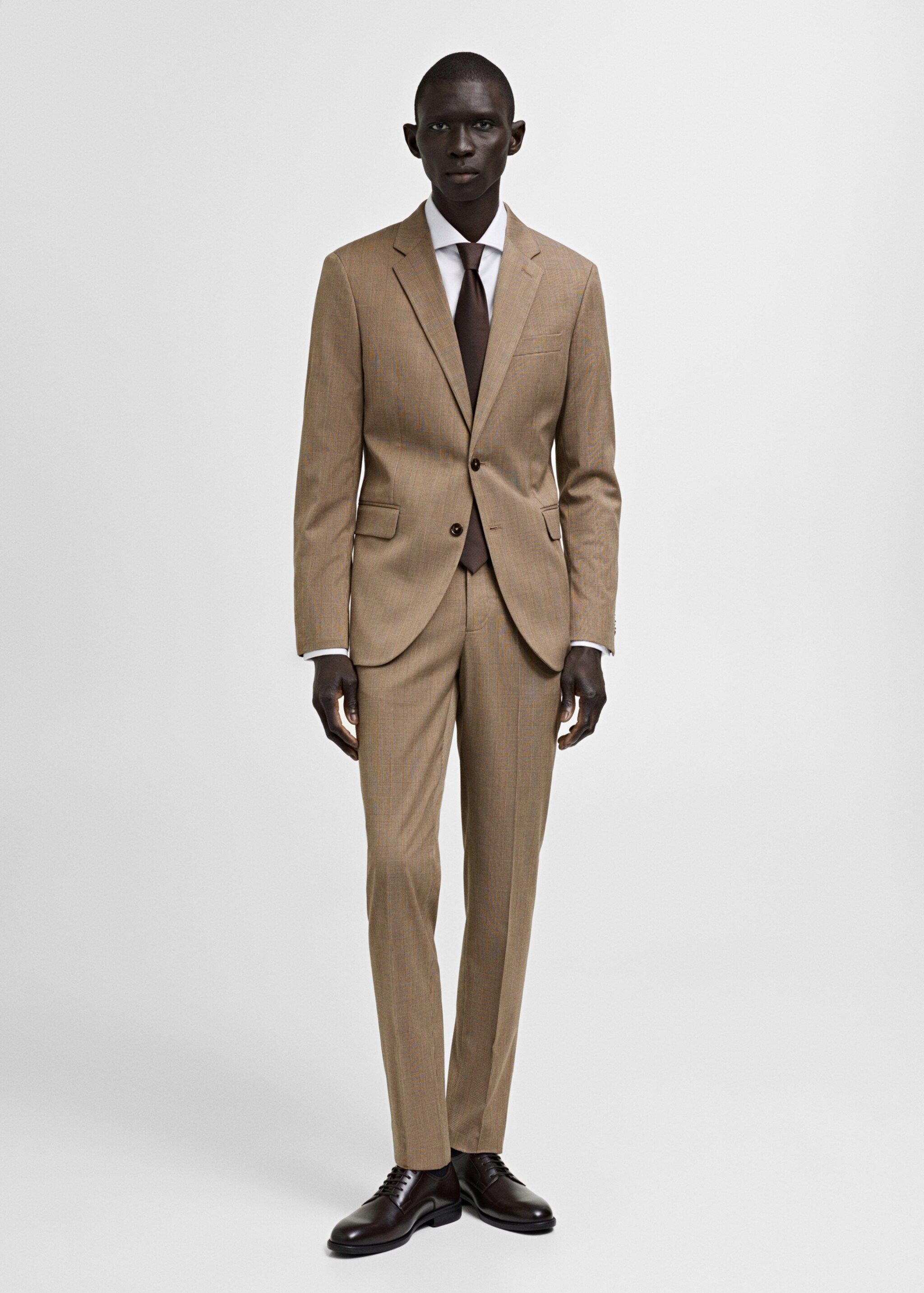 Milan Prince of Wales check suit jacket - General plane