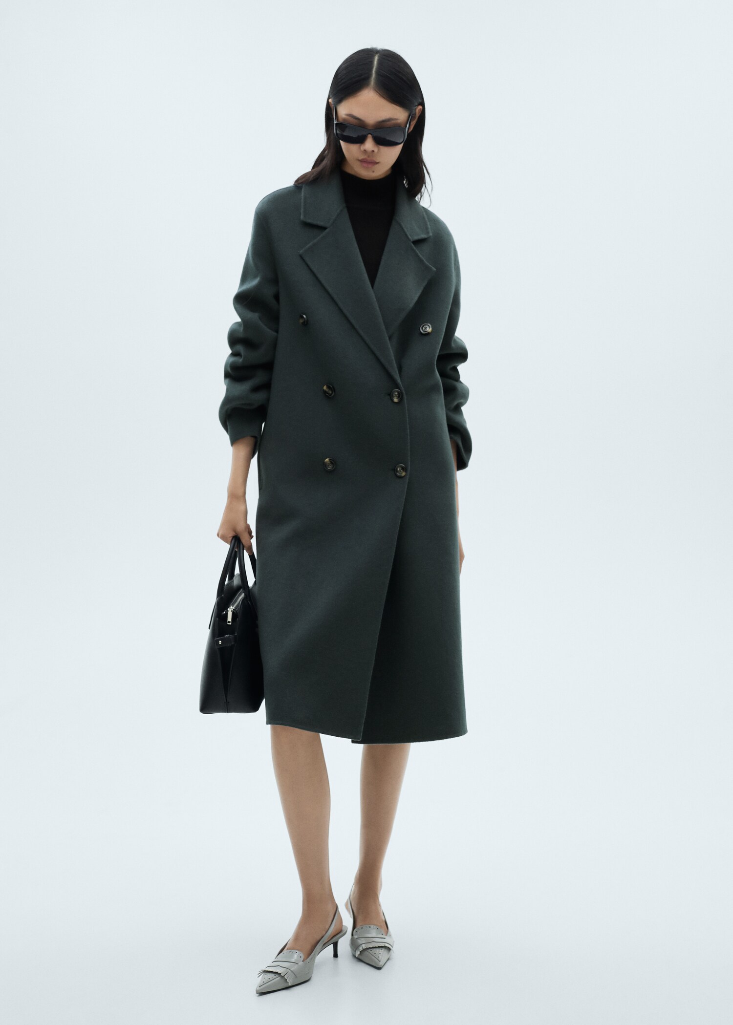 Abrigo lana handmade oversize - Plano general