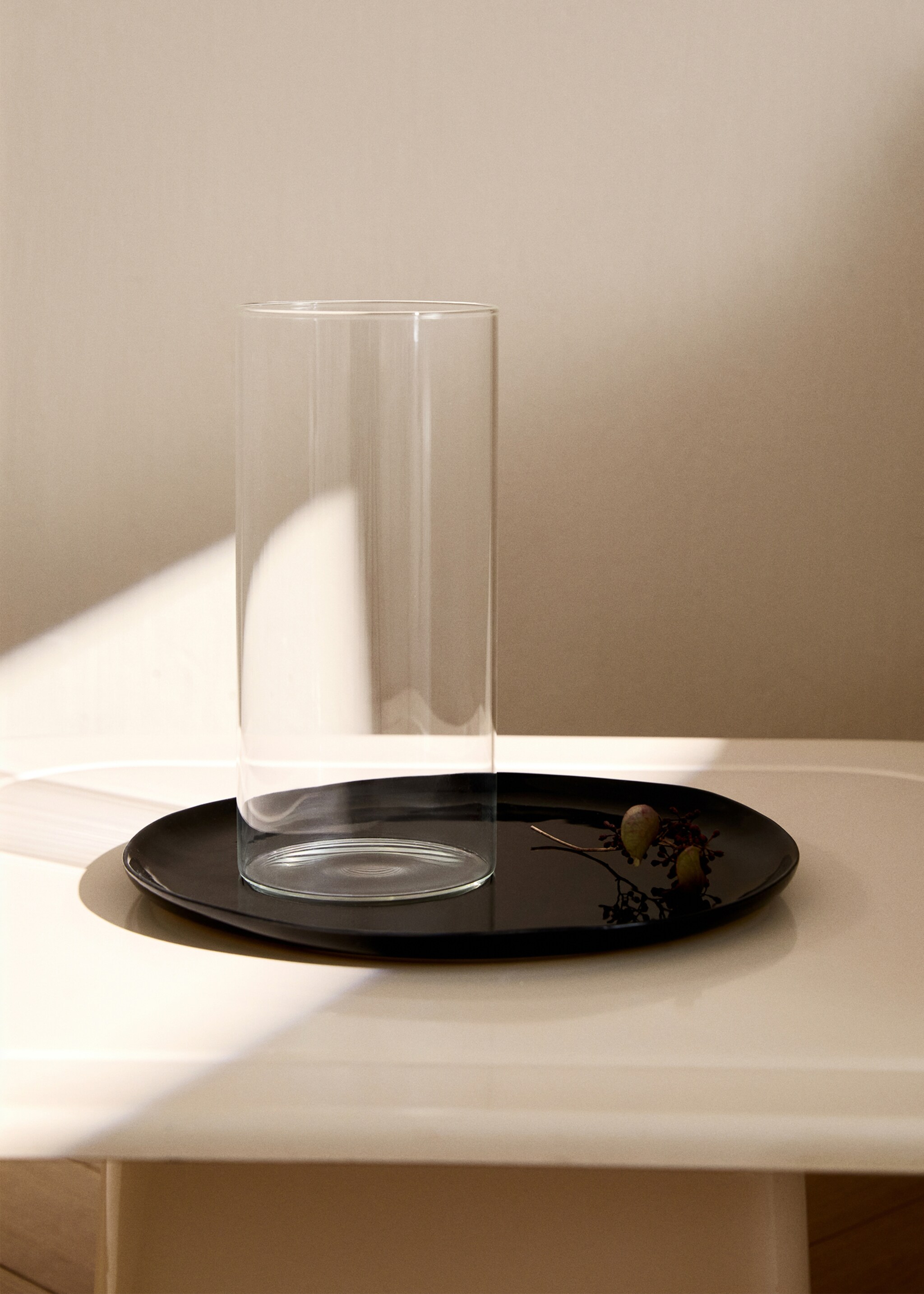 Borosilicate medium cylinder vase - General plane