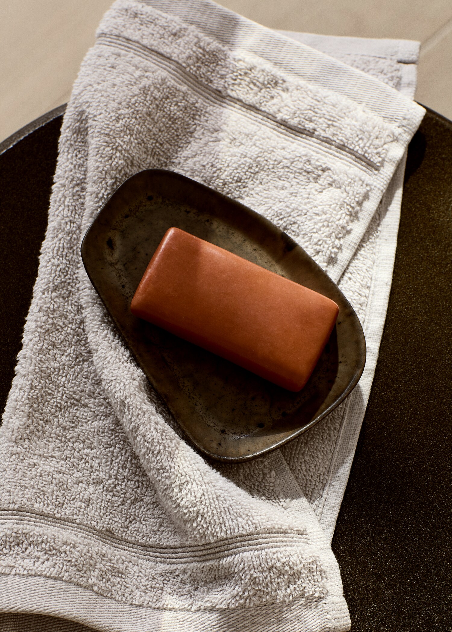 Earthenware soap dish - General plane